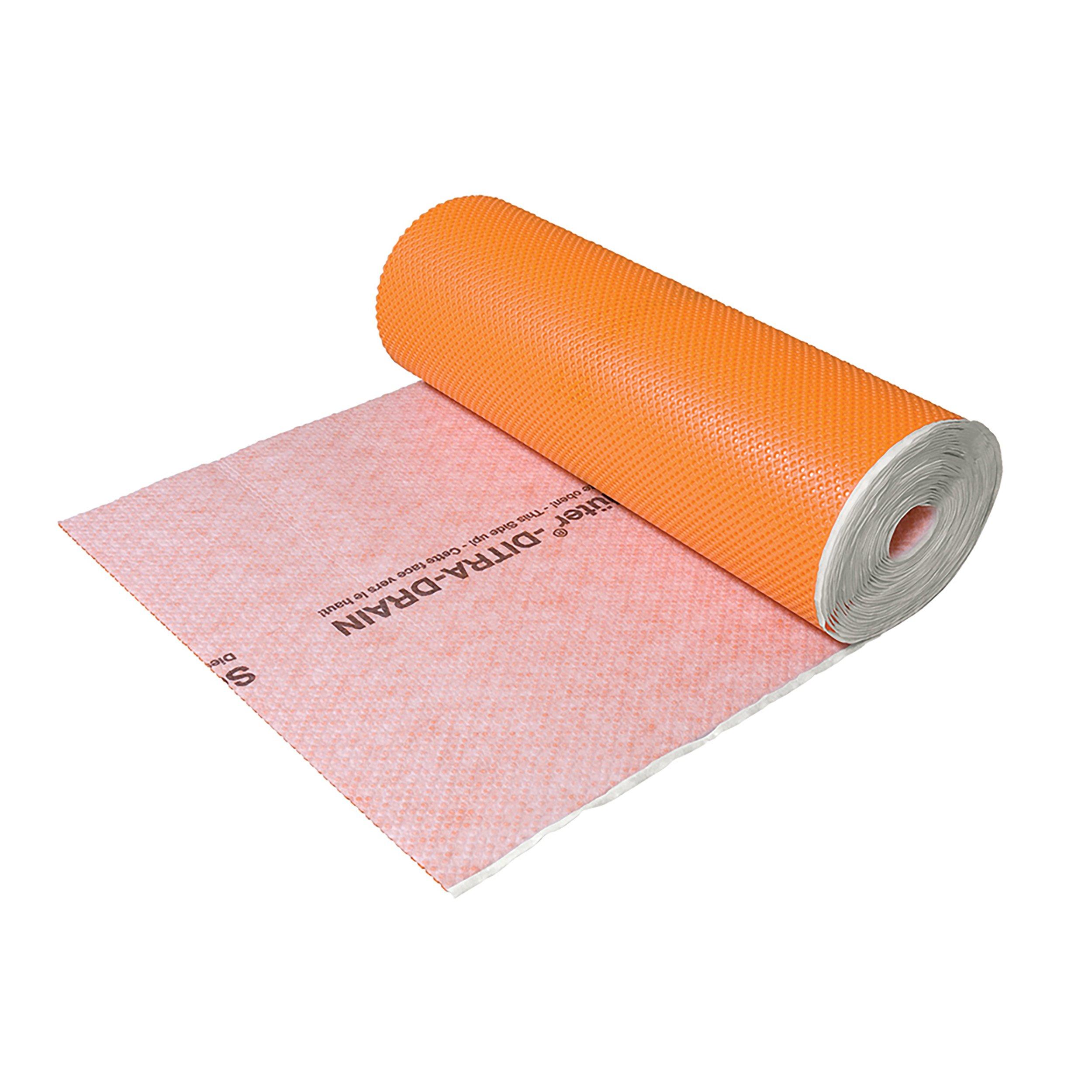 Schluter Ditra-Drain Drainage Membrane 3ft.3in. X 82ft.