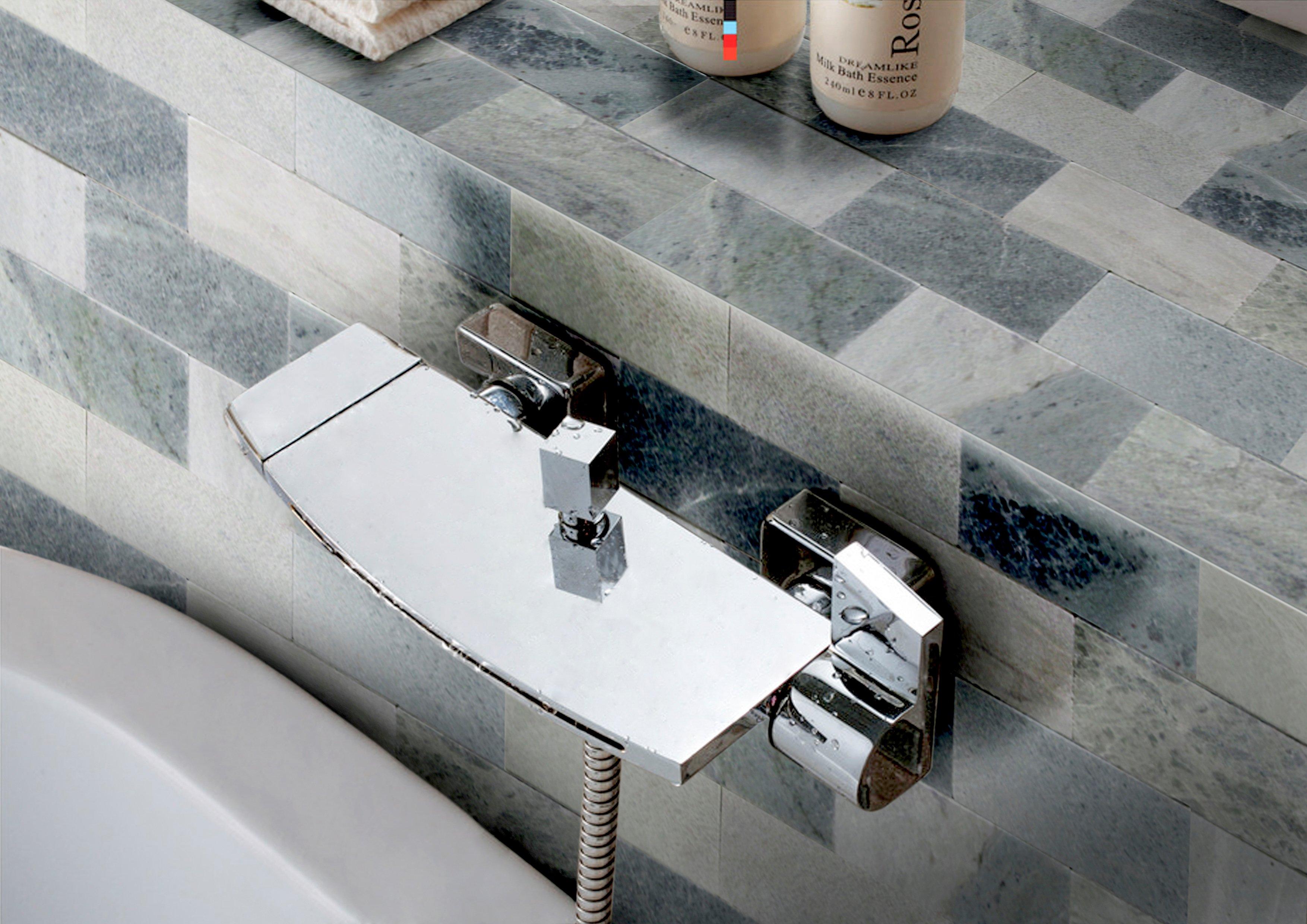 Caribbean Green Tumbled Marble Tile