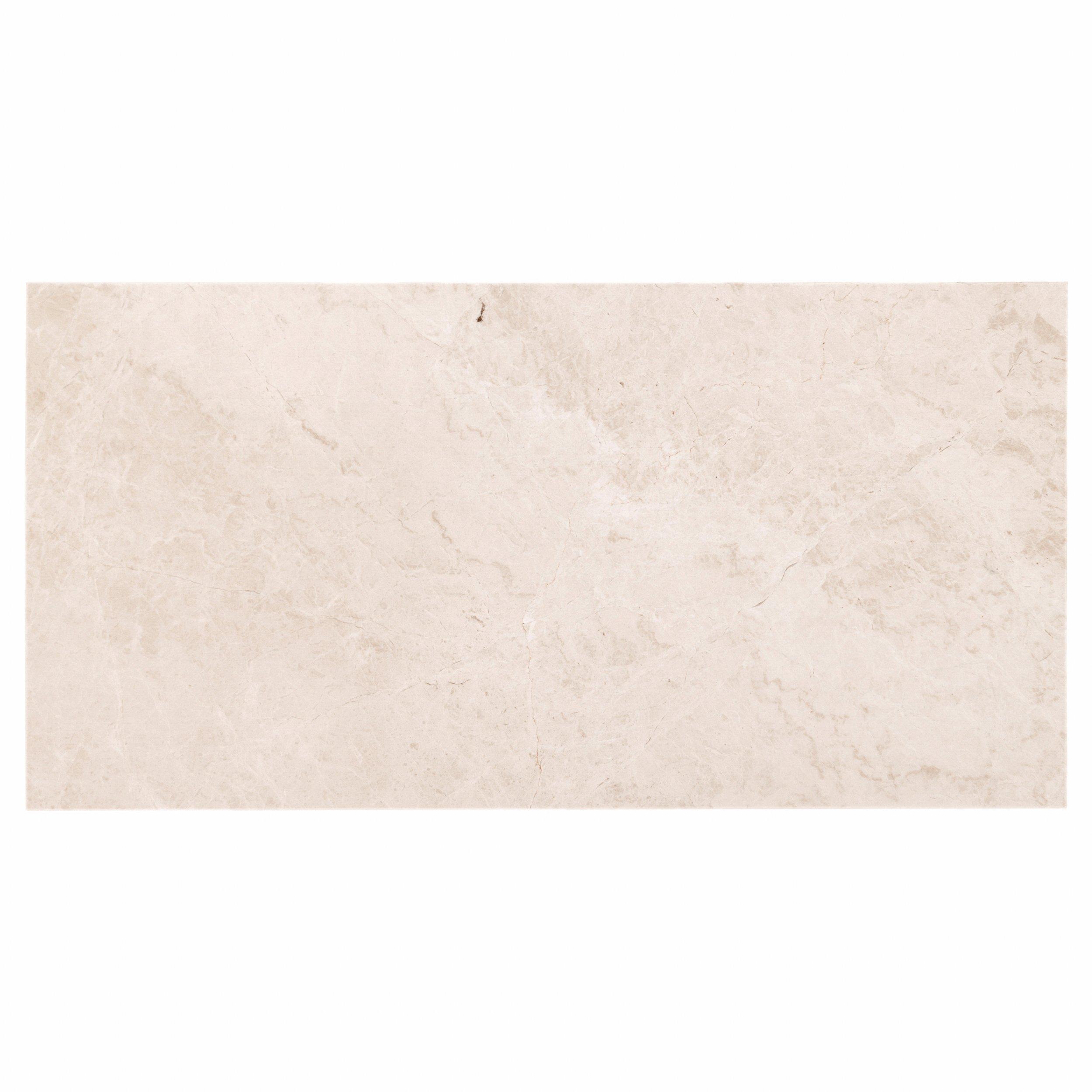 Crema Bella Classic Polished Beige Marble Tile | Floor and Decor