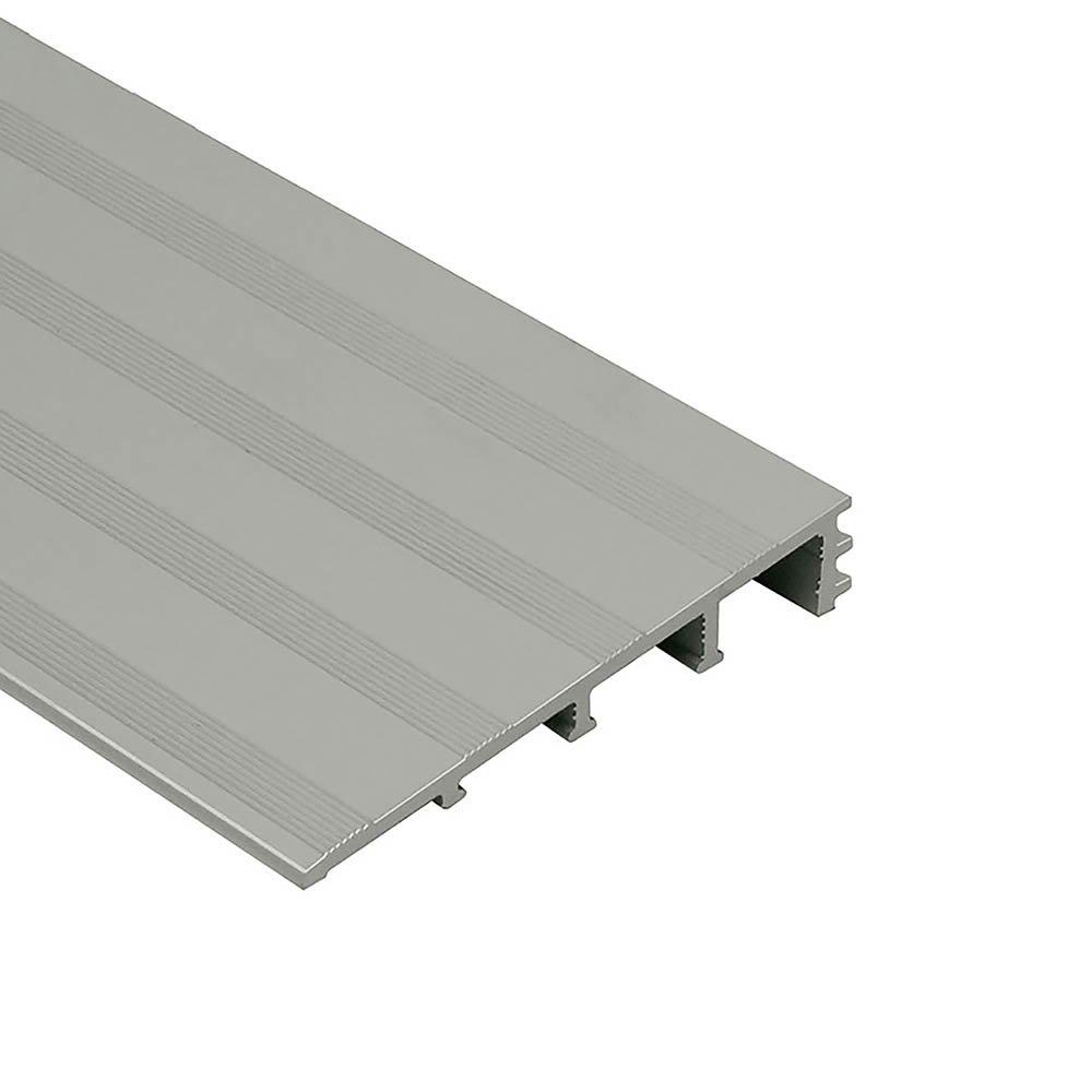 Schluter Reno-Ramp-K Retrofit Reducer 1/2in. Aluminum Satin