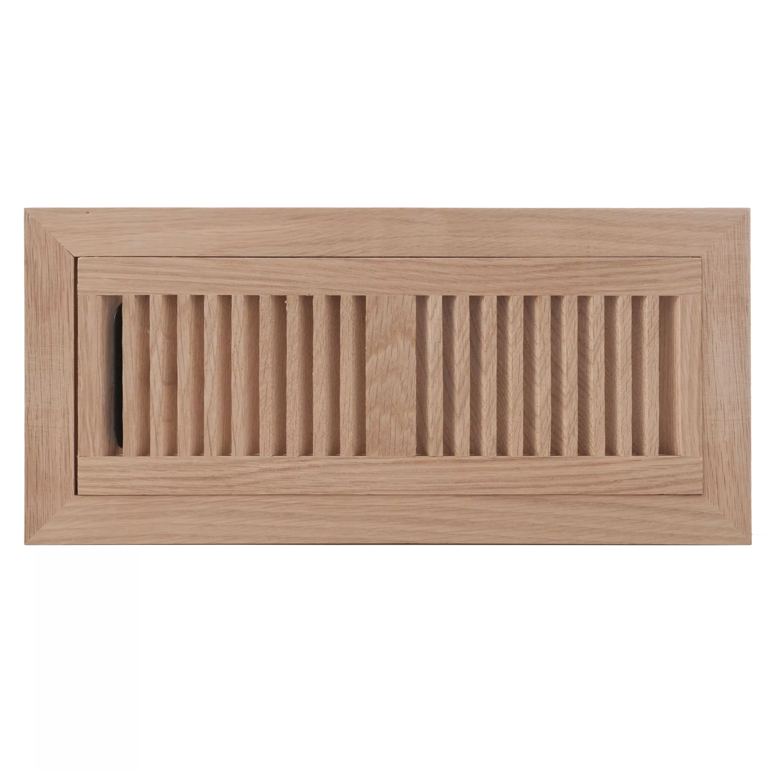 White Oak Flush Mount Unfinished Floor Register