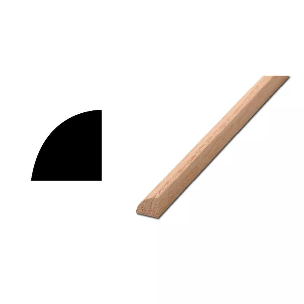 Oak Solid Wood WM0106 11/16in. x 11/16in. x 12ft. Quarter Round