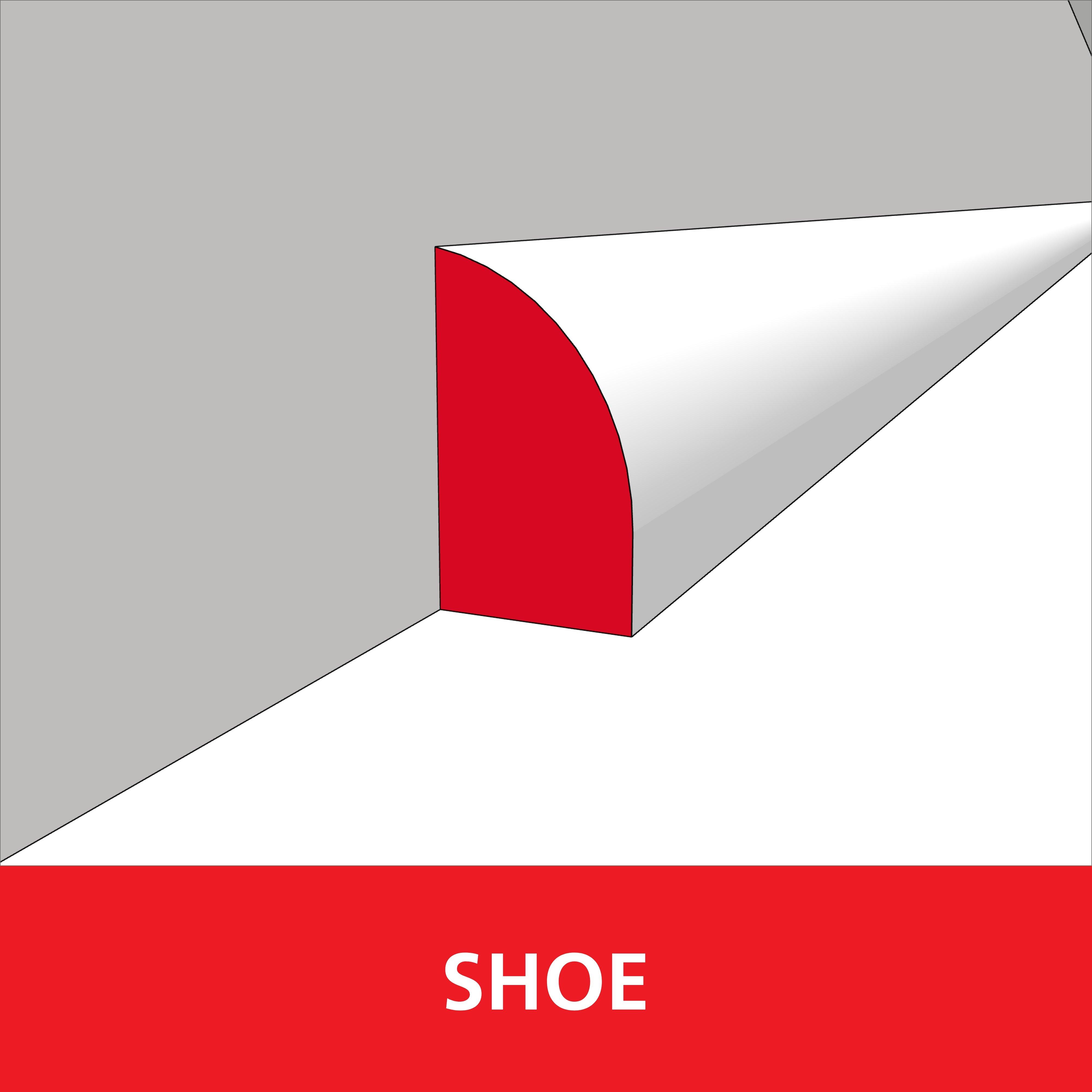 Oak Solid Wood WM0126 1/2in. x 3/4in. x 12ft. Shoe