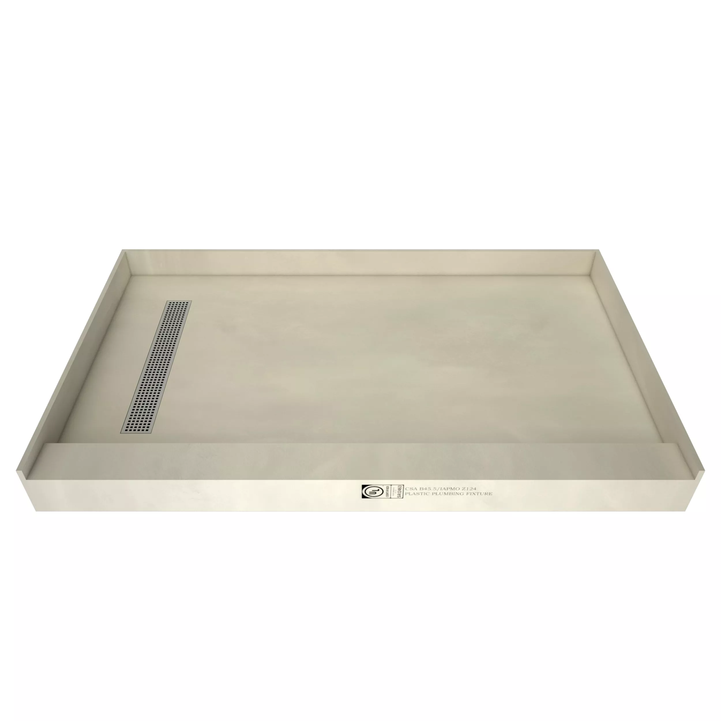 Tile Redi Single L Trench Shower Pan