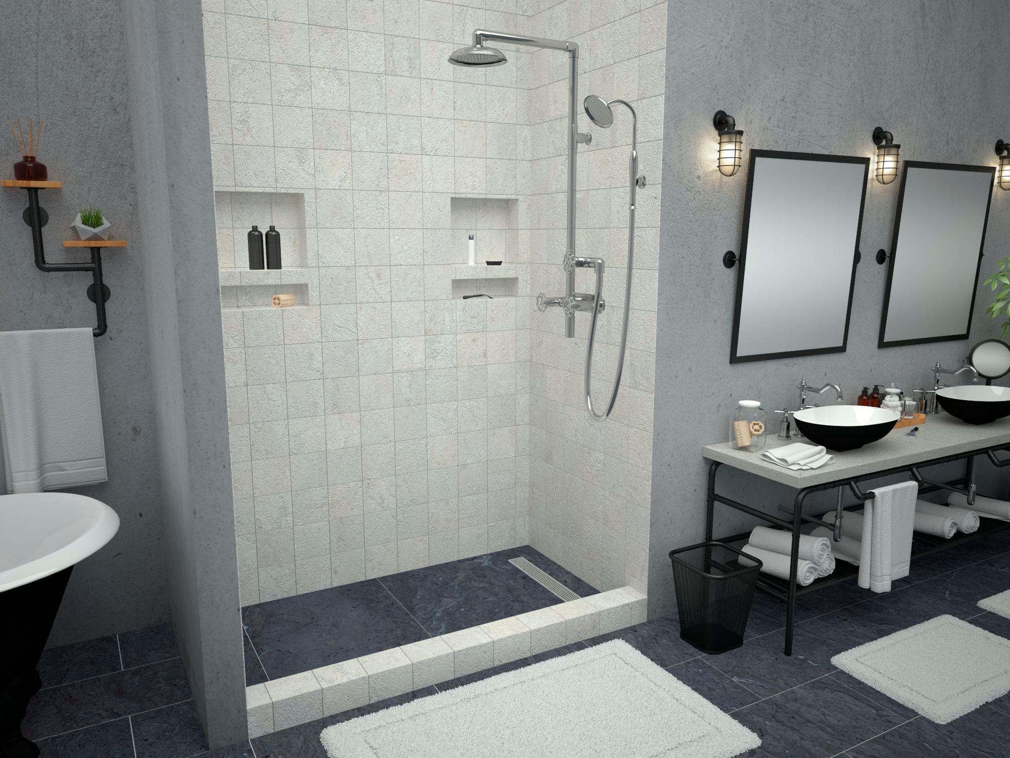 Tile Redi Single R Trench Shower Pan | Floor & Decor