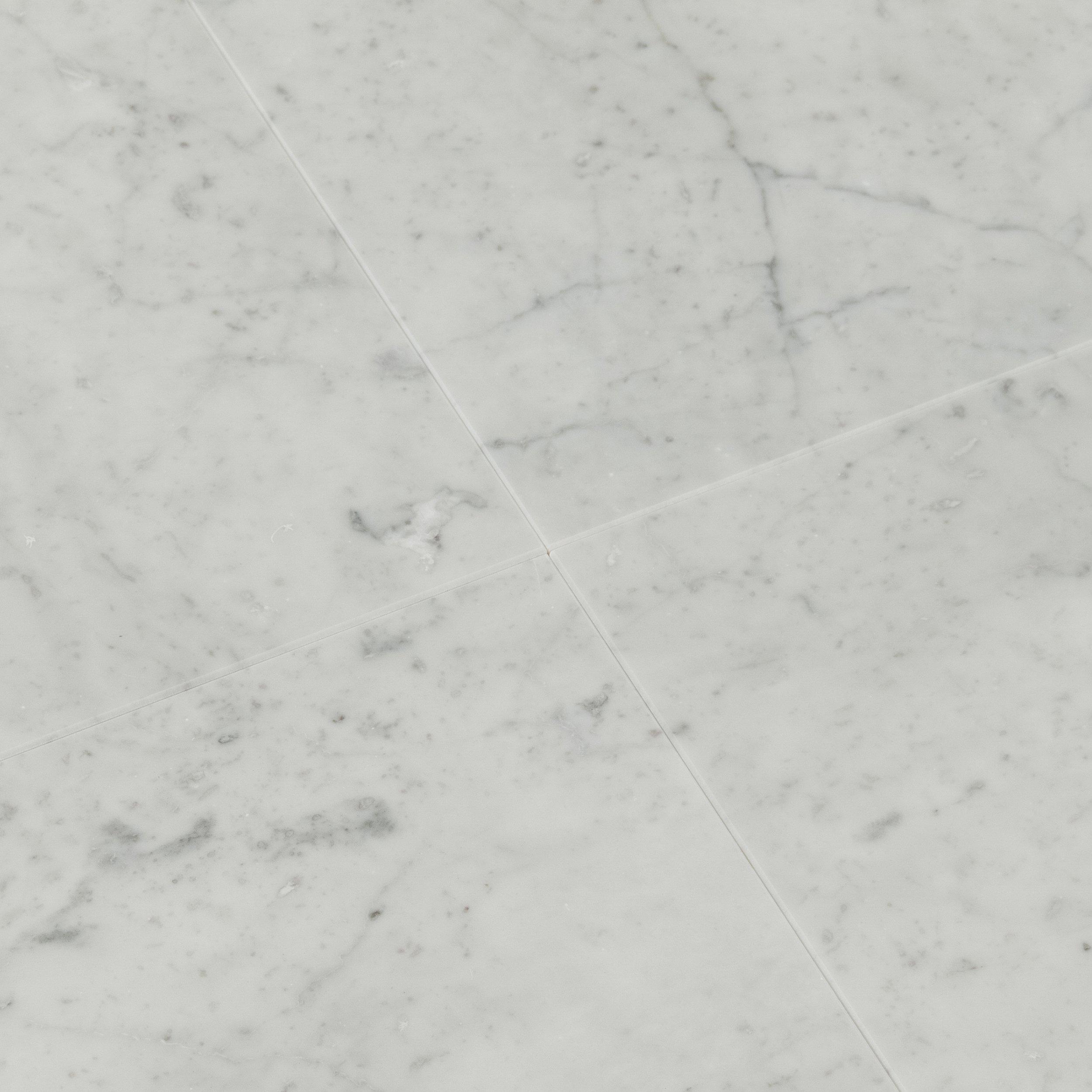 Bianco Carrara Polished Marble Tile | Floor And Decor