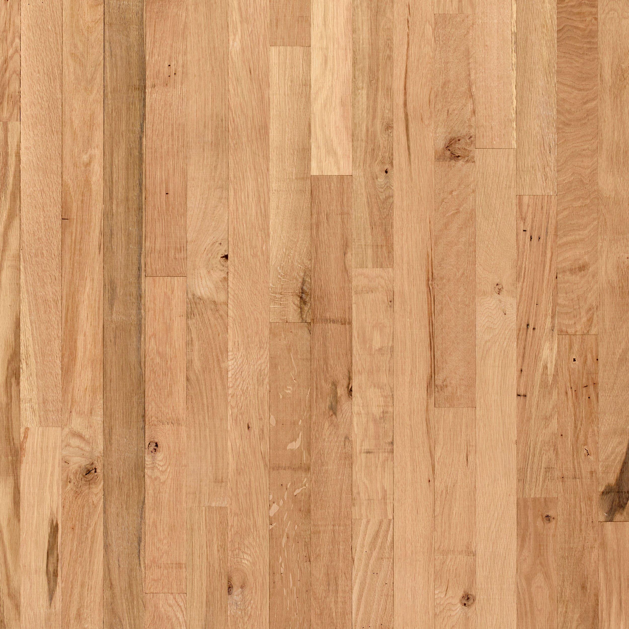 Unfinished White Oak Solid Hardwood 2 Common Grade | Floor And Decor