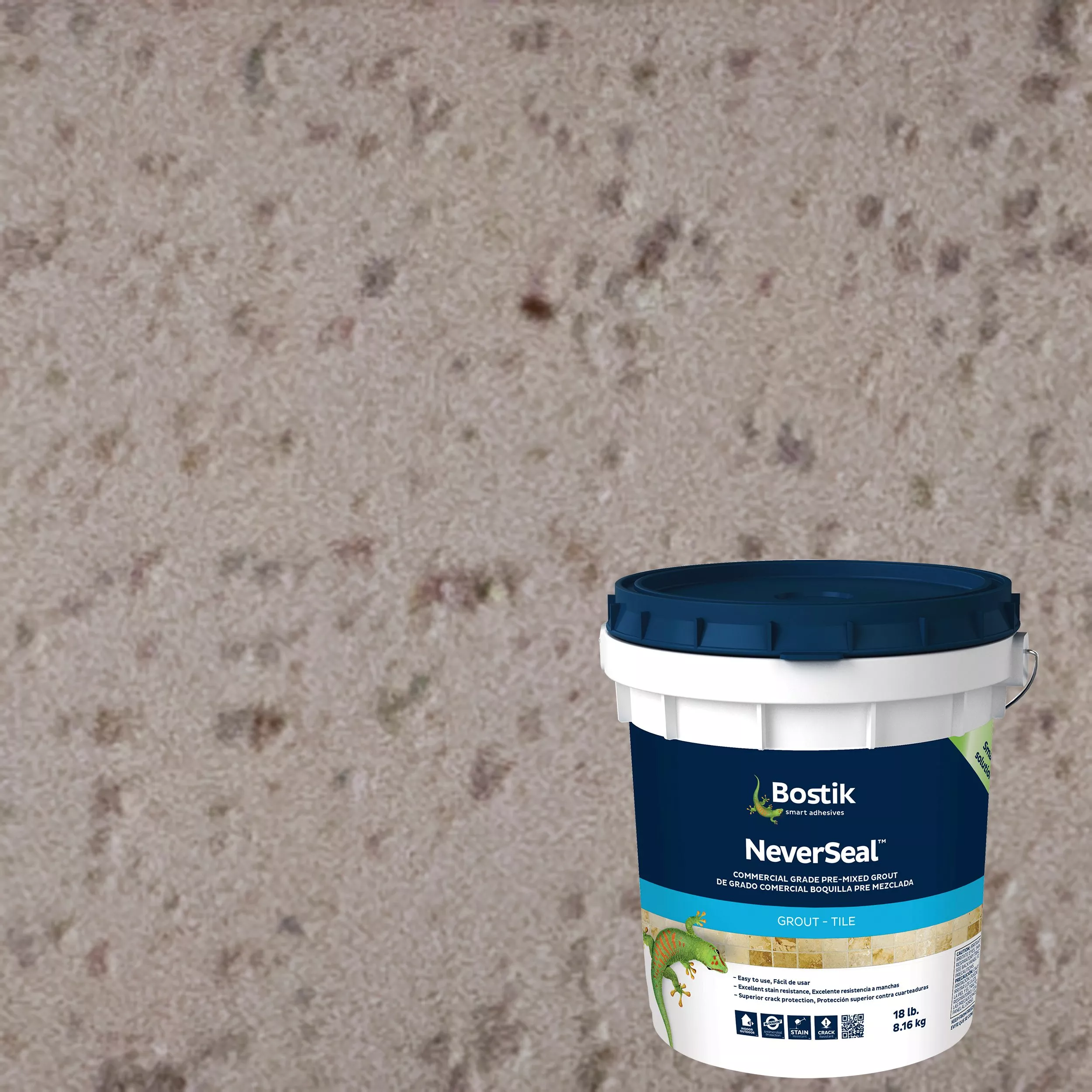 Bostik Neverseal Misty Gray Pre-Mixed Commercial Grade Grout