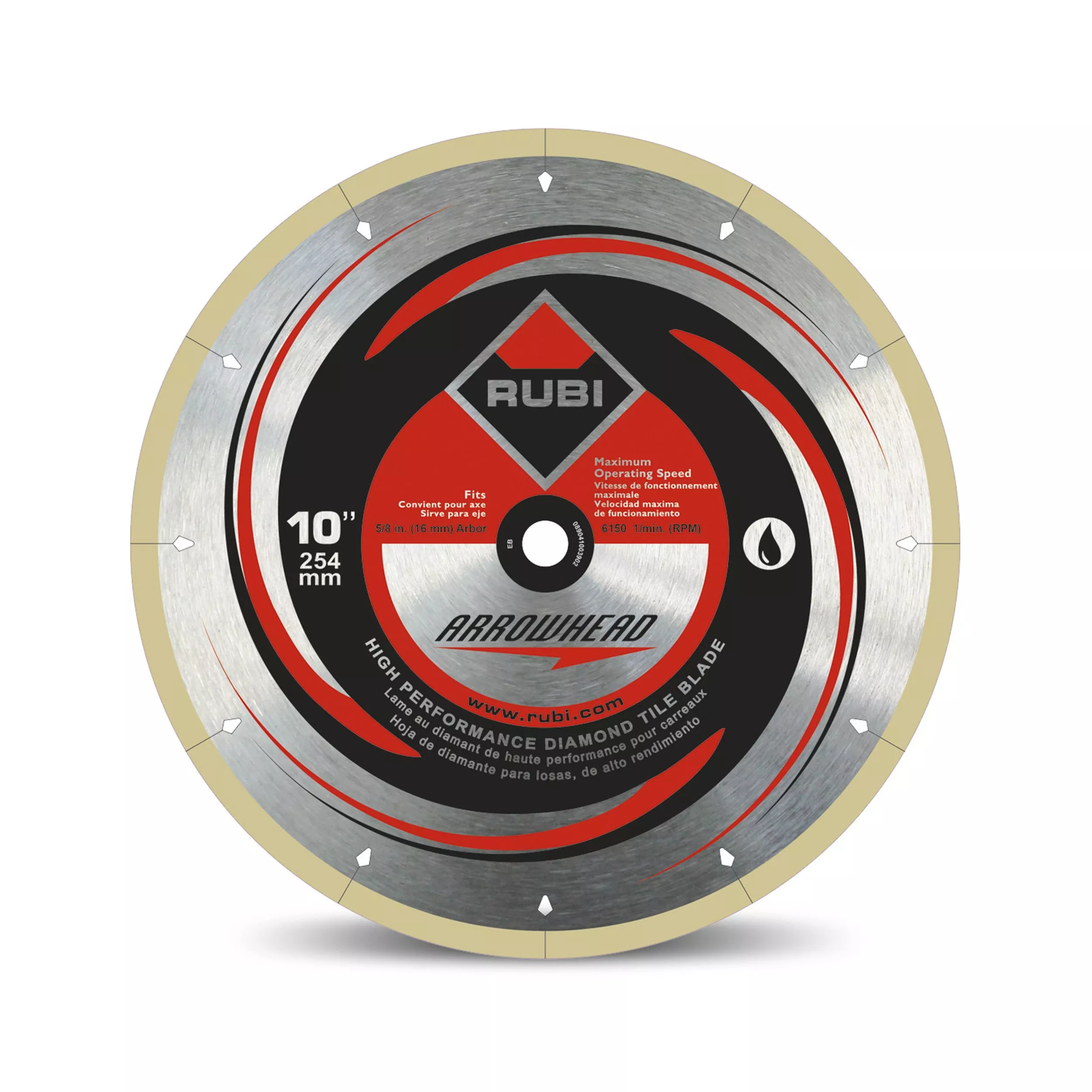Rubi 10in. Arrowhead Diamond Blade