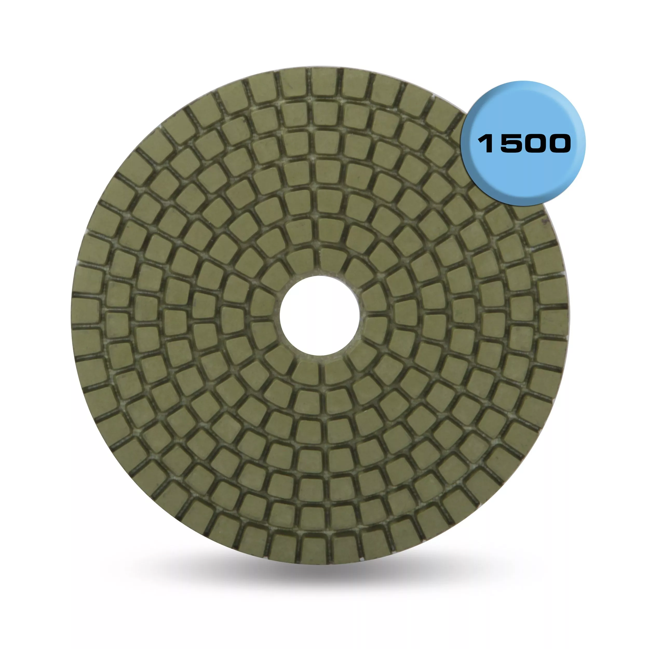 Rubi 4in. Wet Resin 1500 Grit Polishing Pad