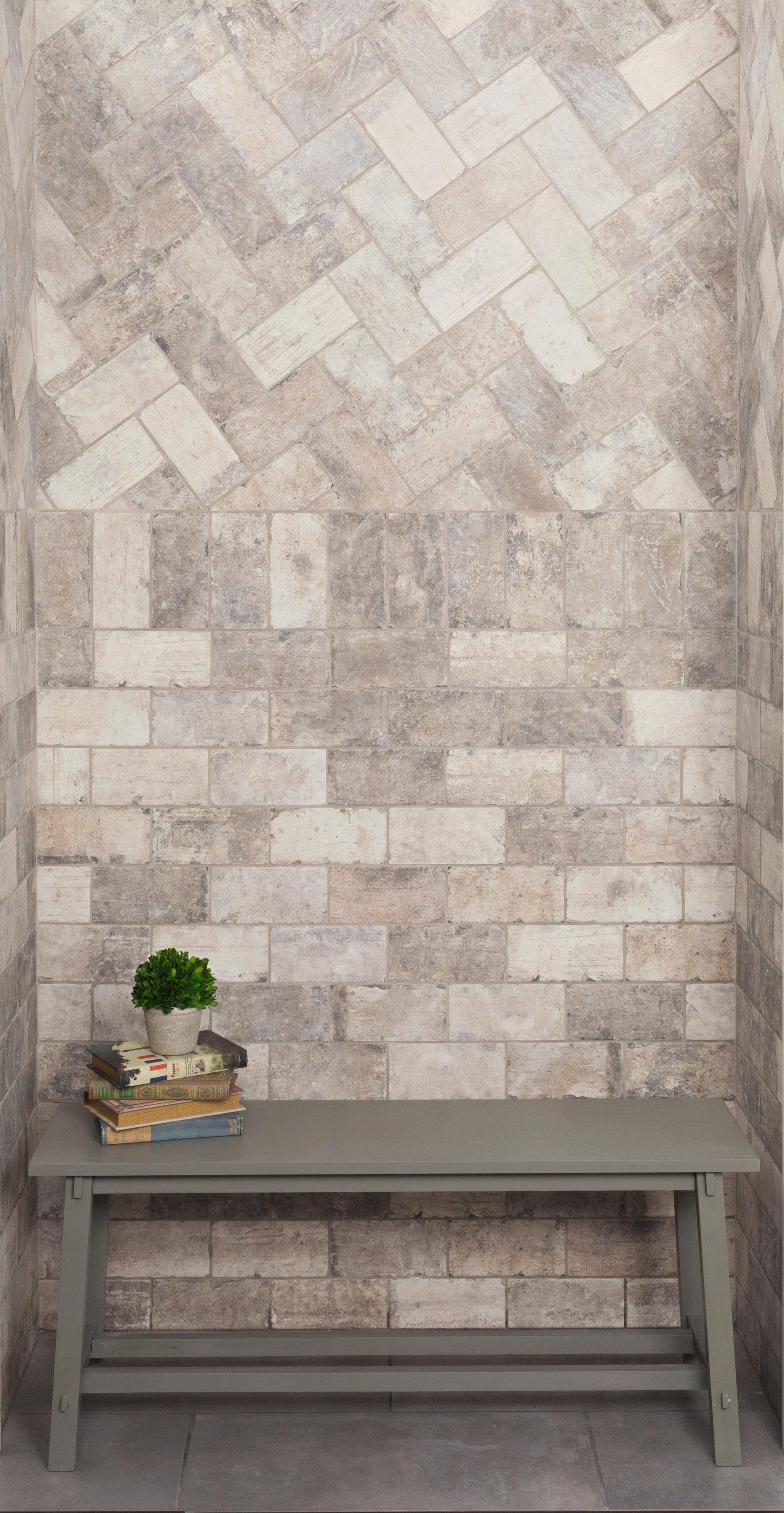 New York Soho Brick Look Porcelain Tile - Gray Tile | Floor and Decor