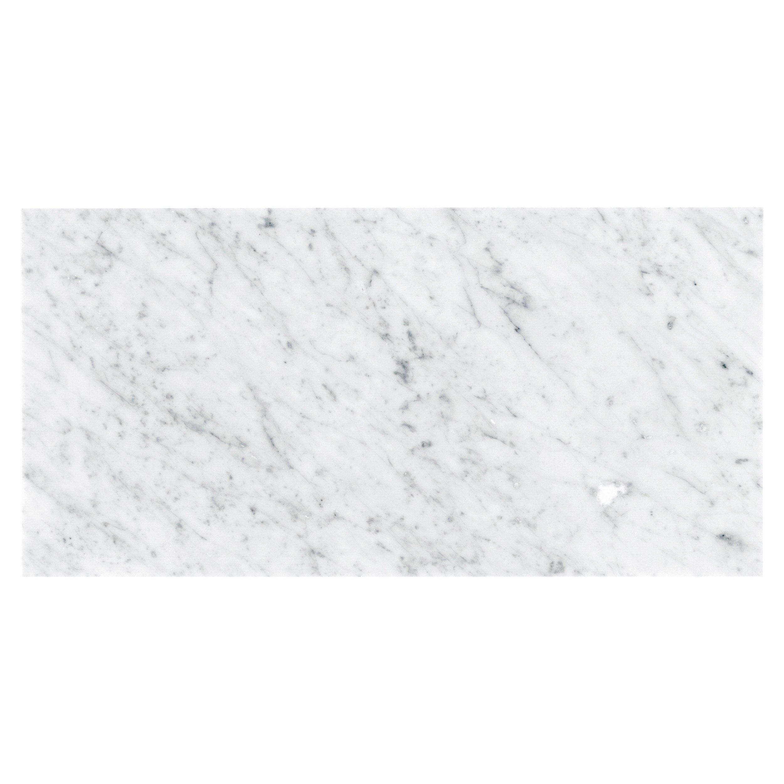 Bianco Carrara Honed Marble Tile 12 x 24 100100981 Floor and Decor