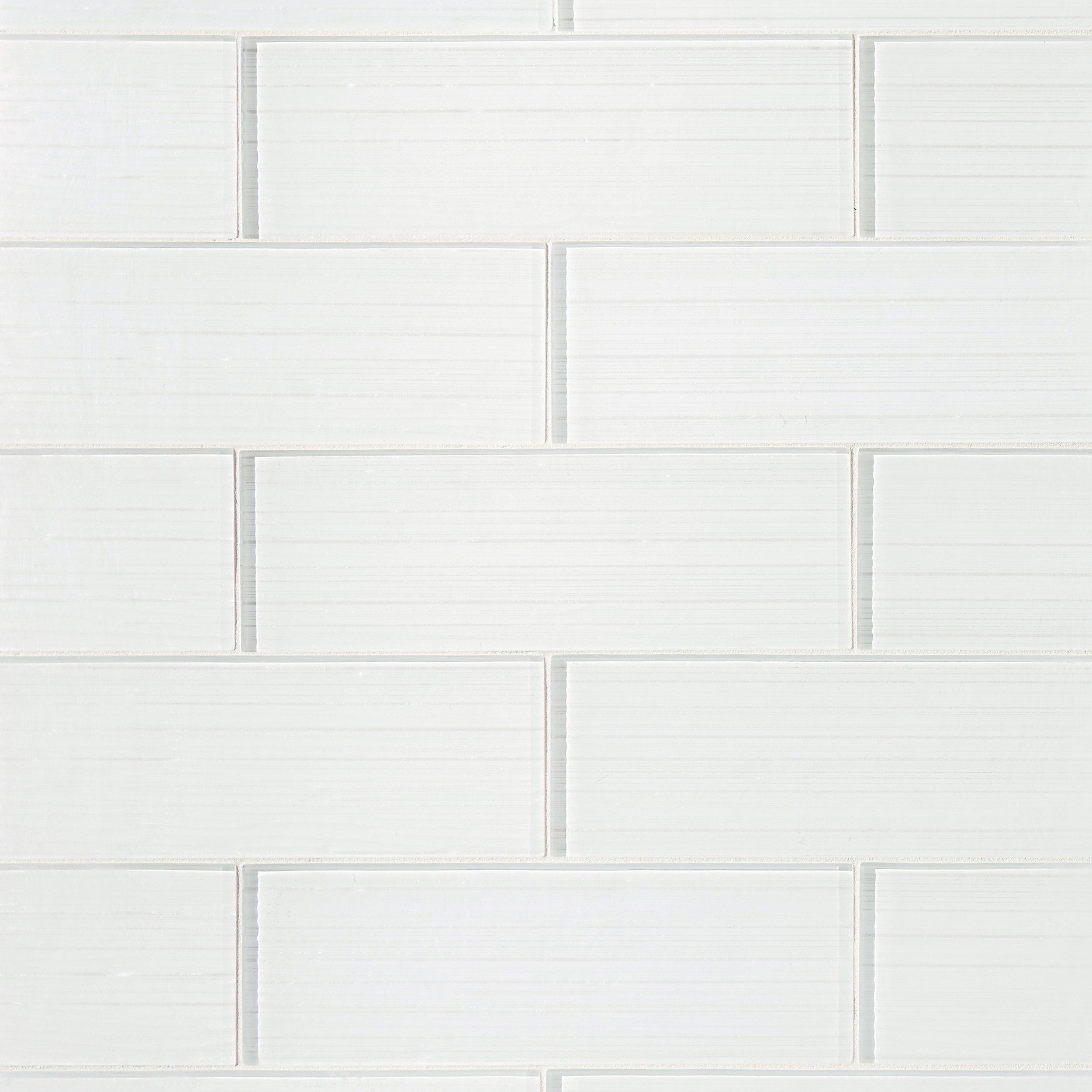 Crystal White Ice Glass Tile