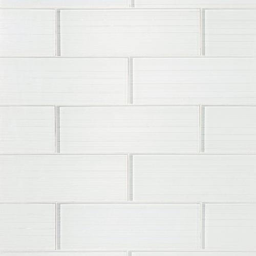 Crystal White Ice Glass Tile 4 X 12 100088418 Floor And Decor