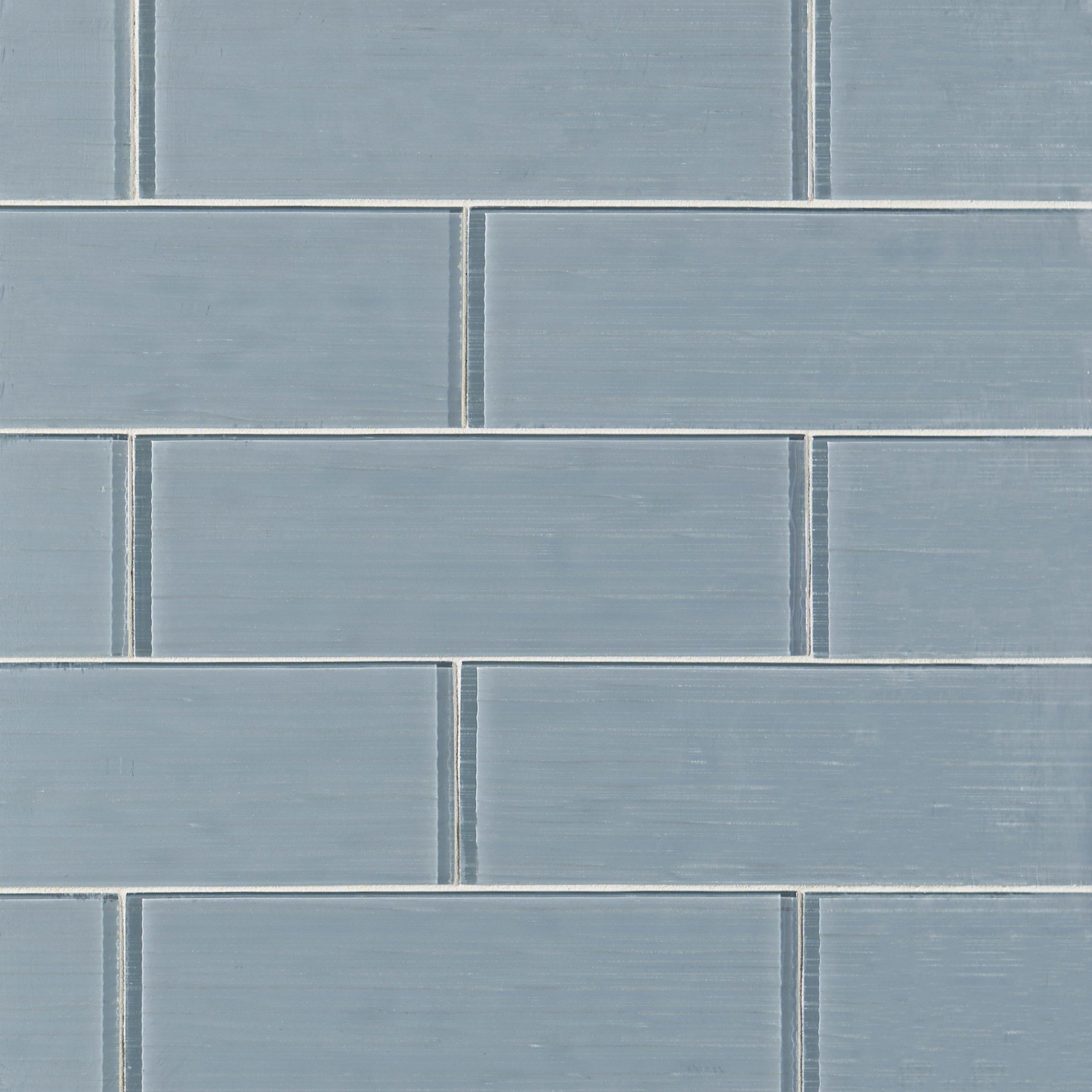 Icelandic Blue Ice Glass Tile