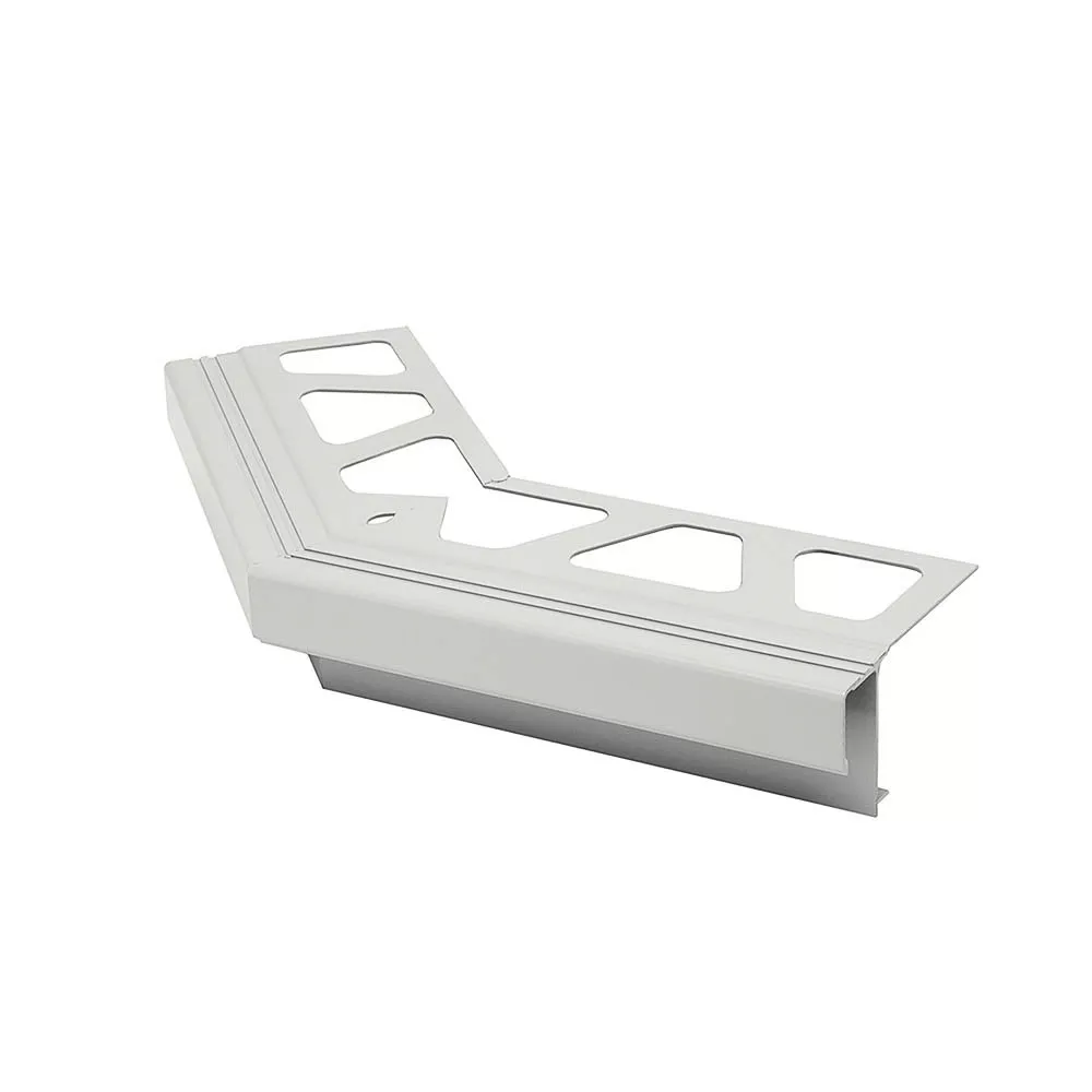 Schluter Bara-Rak Out Corner 135 Degrees Aluminum Bright White