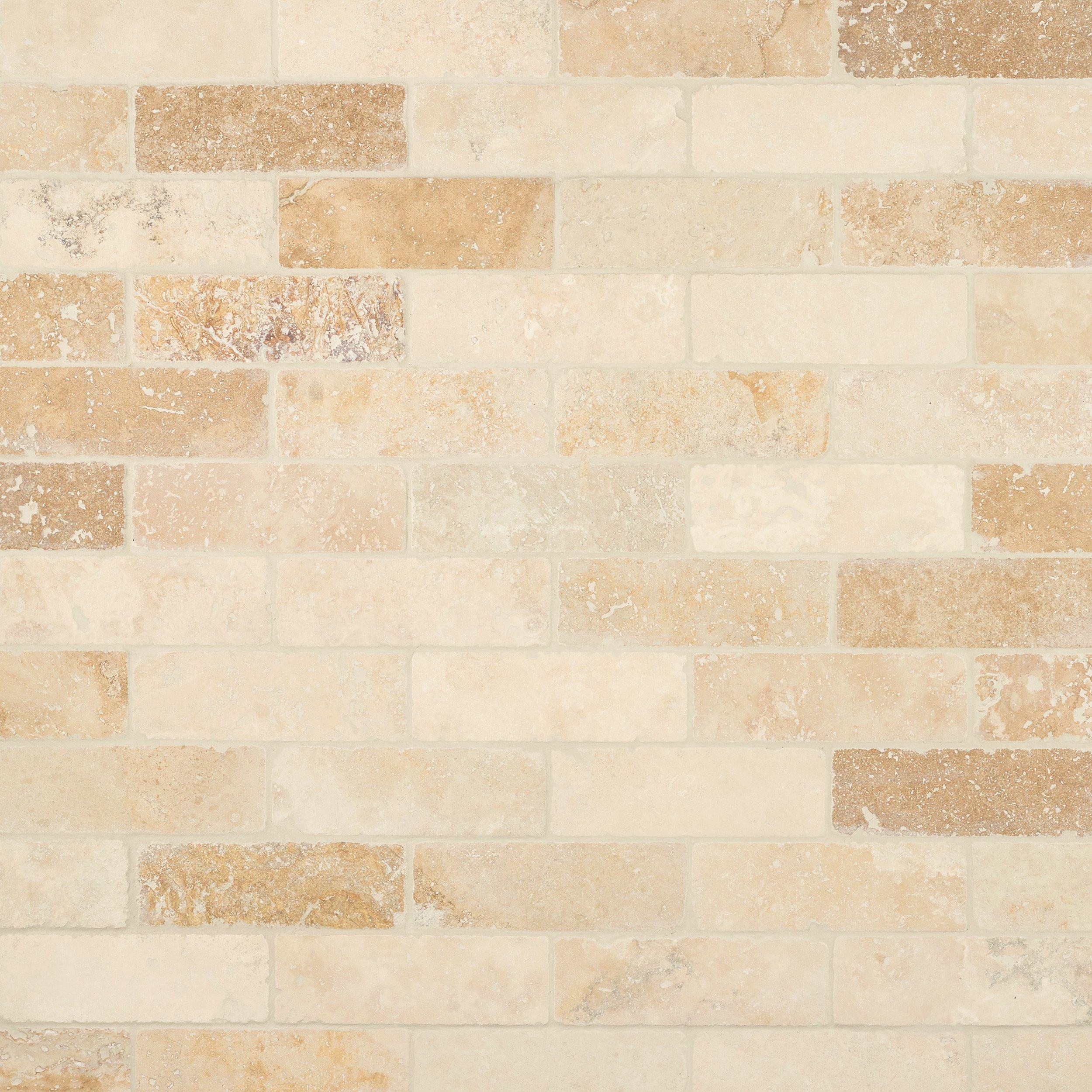 Country Beige Tumbled Travertine Tile