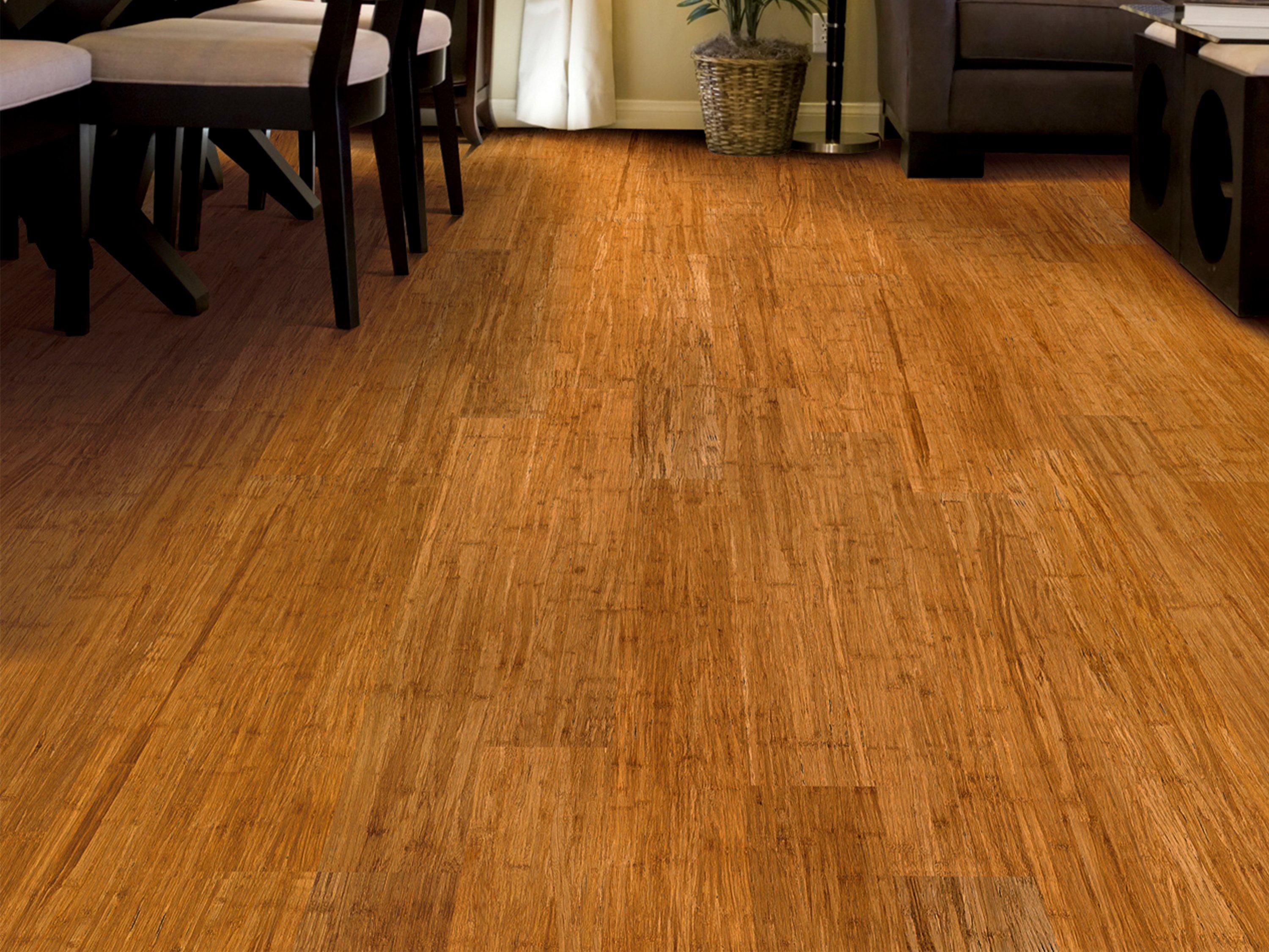 Eco Forest Aradon Frost Wire Brushed Solid Stranded Bamboo Floor & Decor