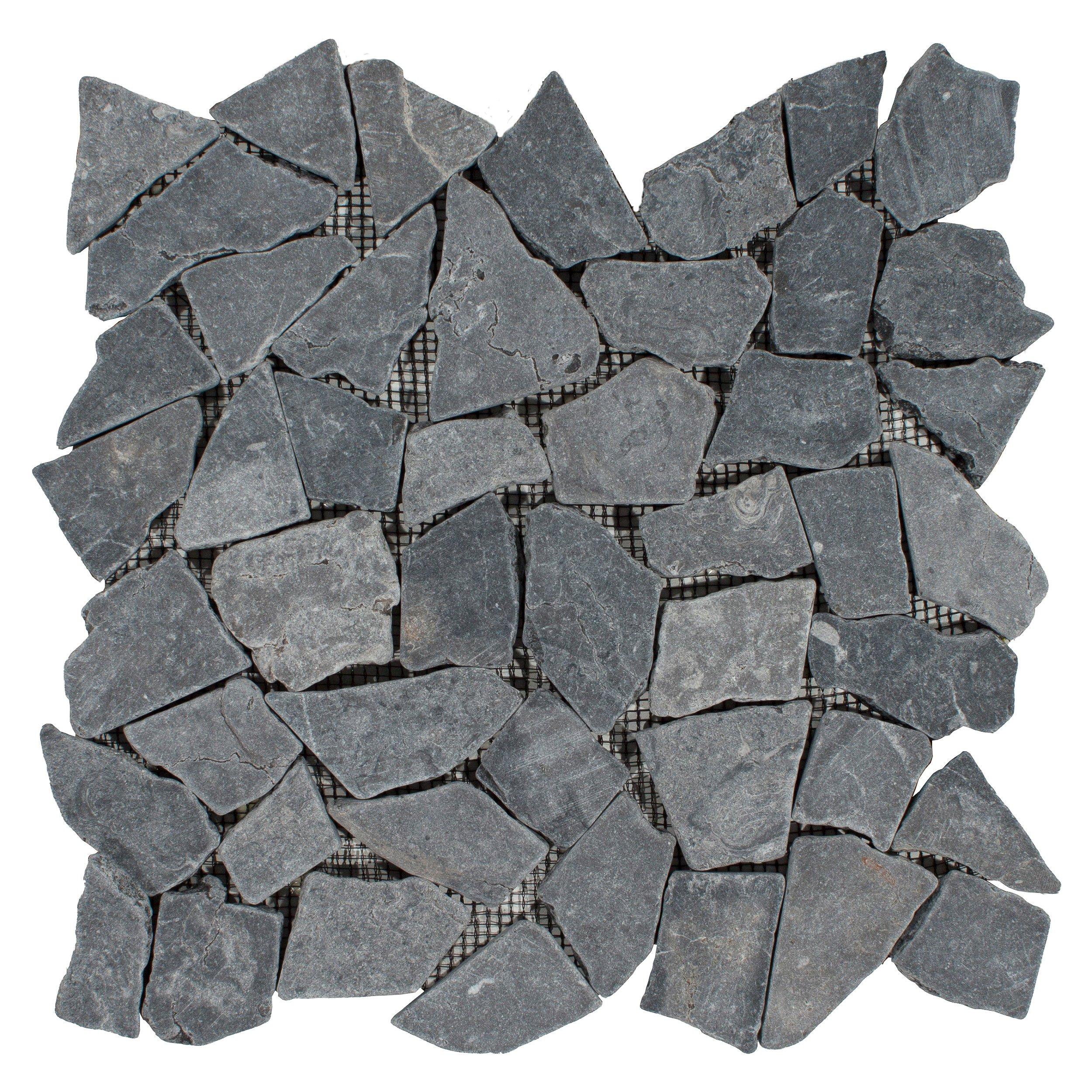 Solo River Gray Pebble Stone Mosaic
