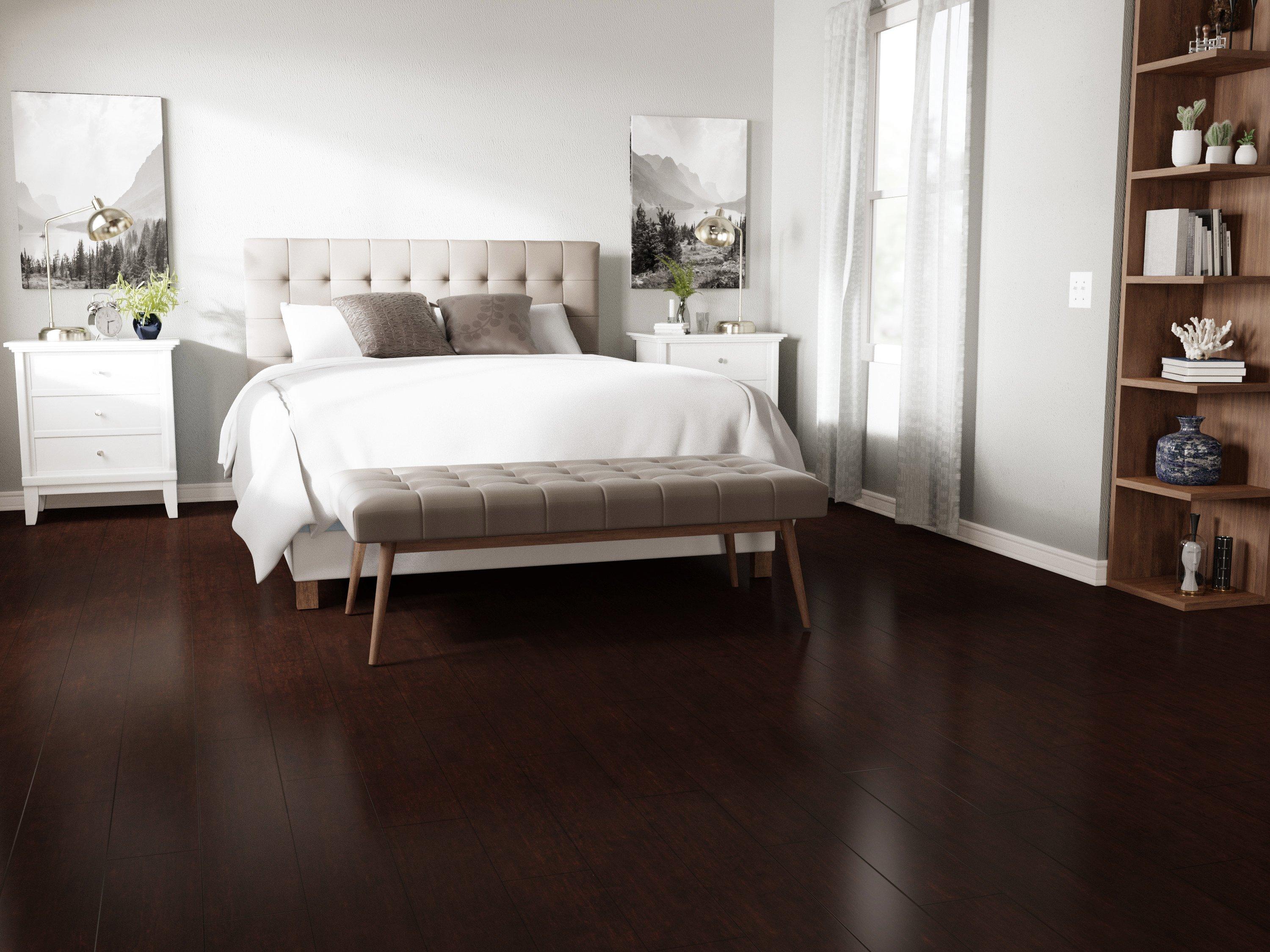 Eco Forest Cocoa Stranded Locking Engineered Bamboo Floor & Decor