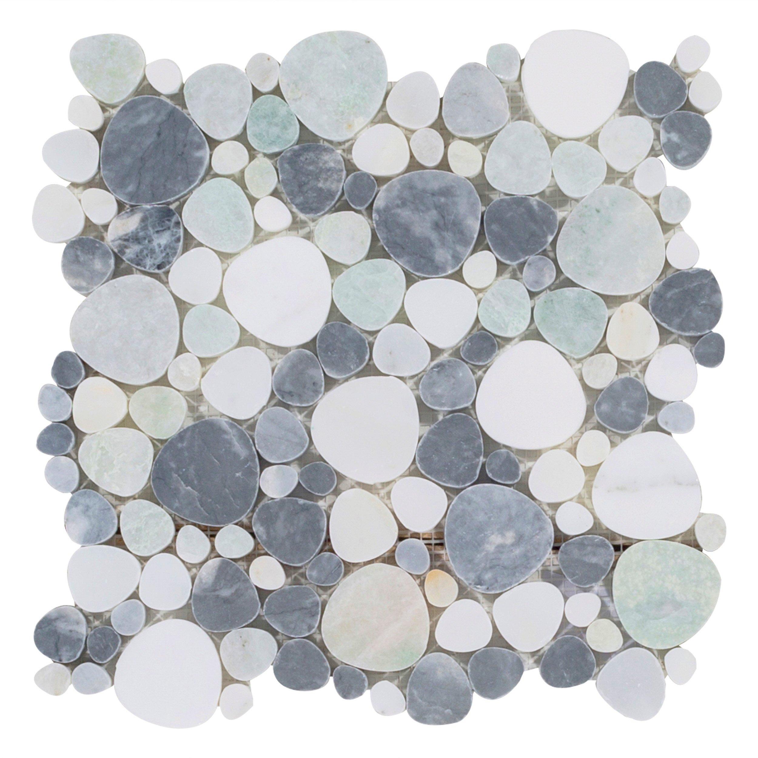 Coastal Marble Pebble Mosaic