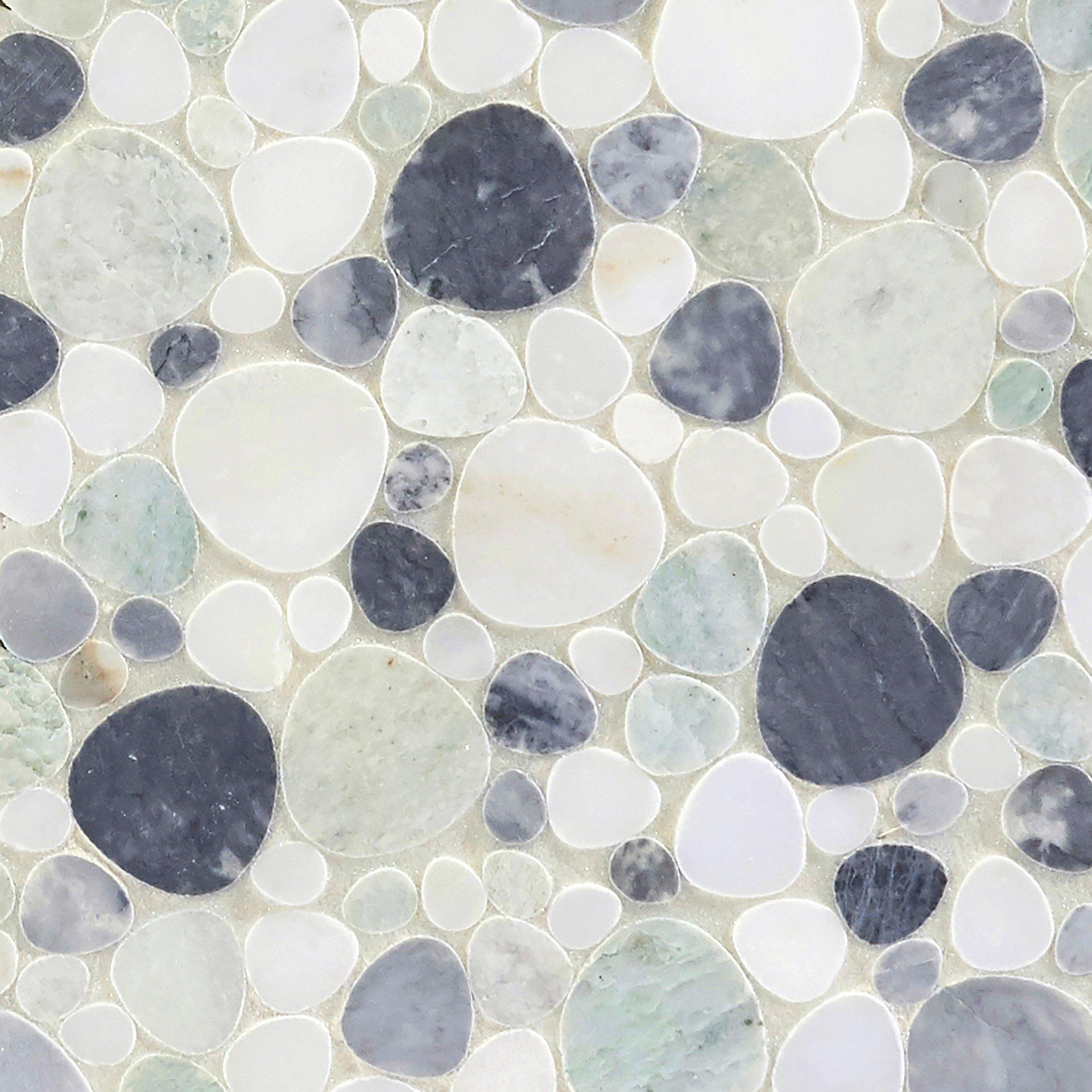 Coastal Marble Pebble Mosaic