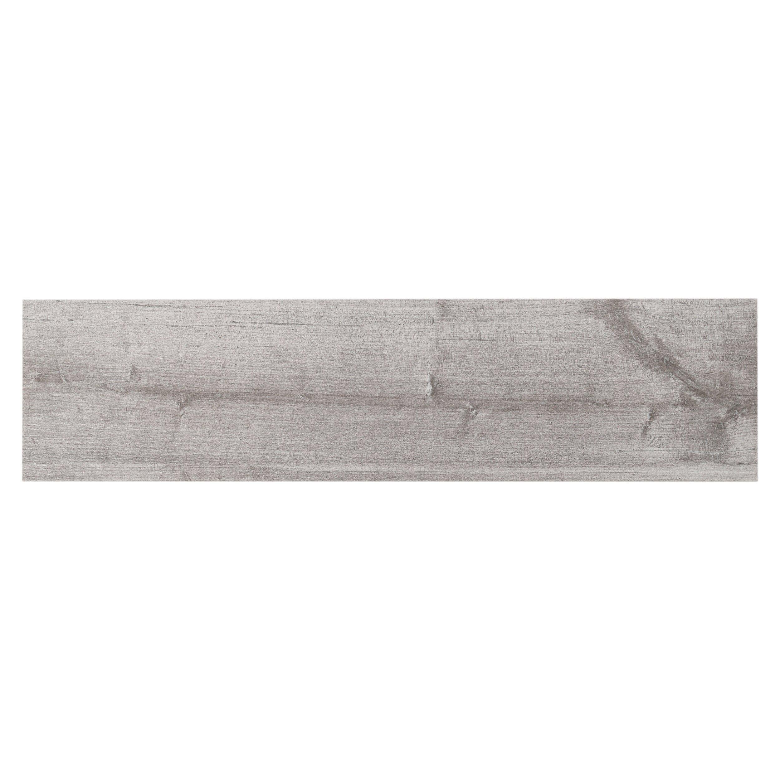 Lumber Gray Wood Plank Porcelain Tile