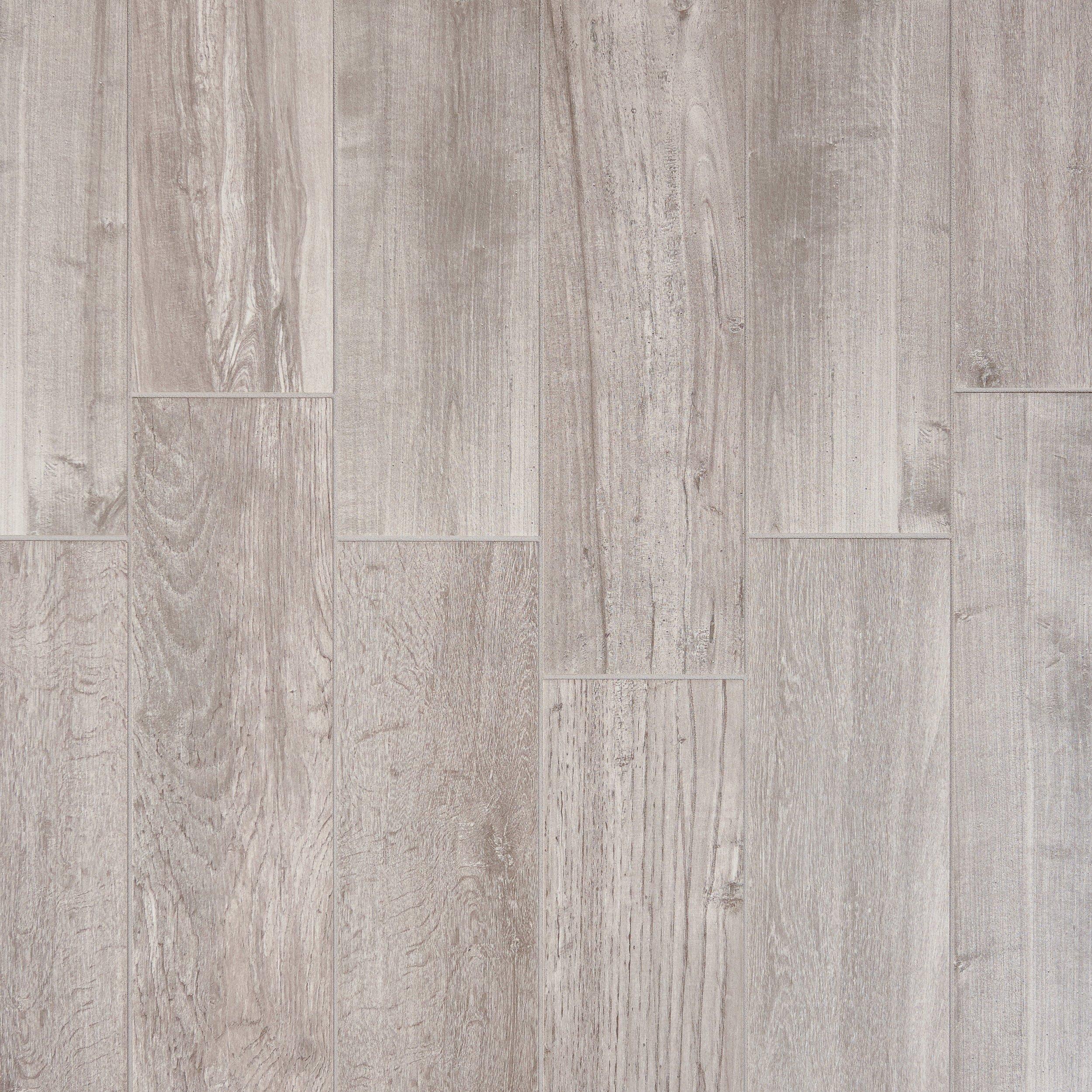 6 in. x 36 in. Wood Look Selection Oak White Grip Matte Porcelain Tile, Kitchen, Shower, Wall, Floor