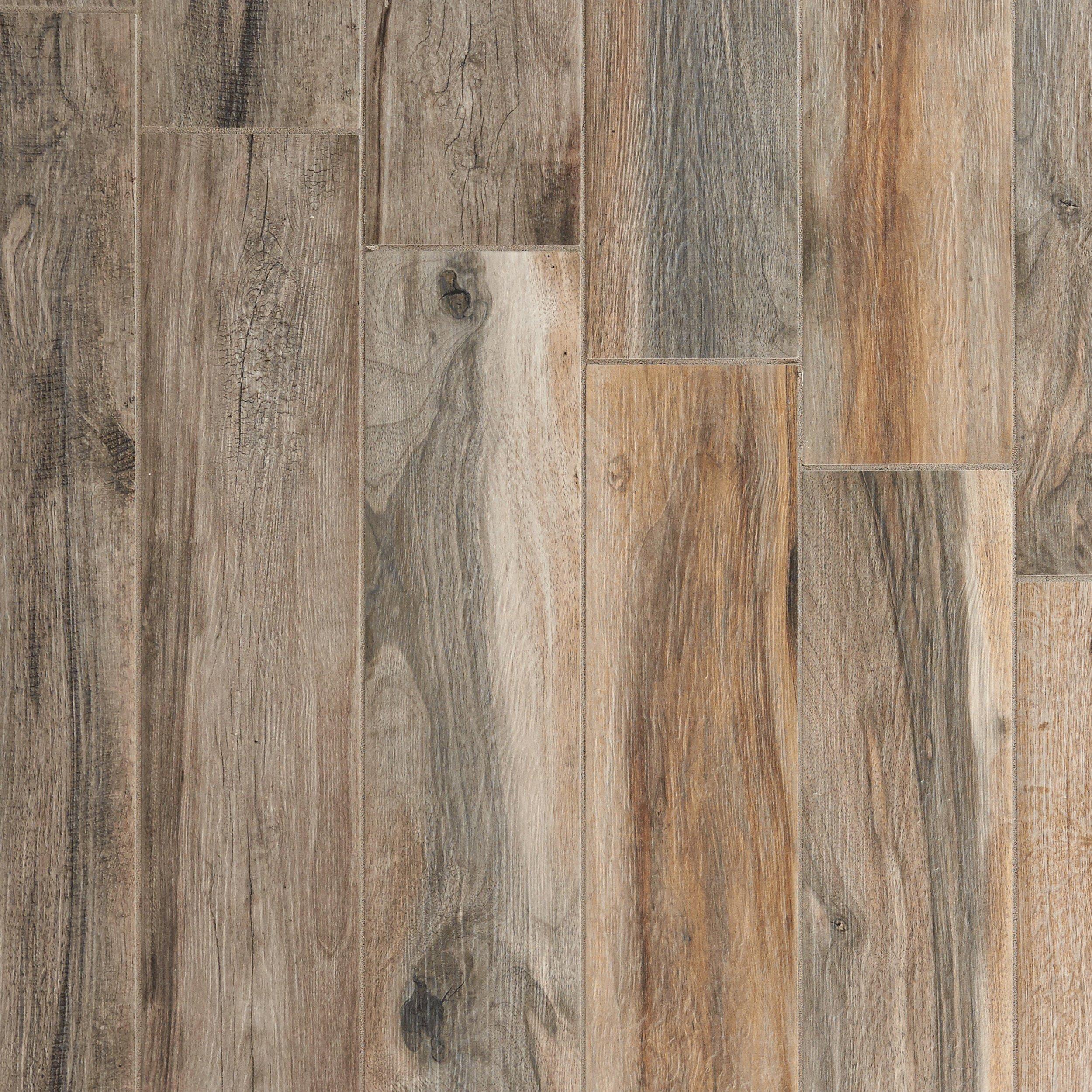Soft Ash Wood Plank Matte Porcelain Tile