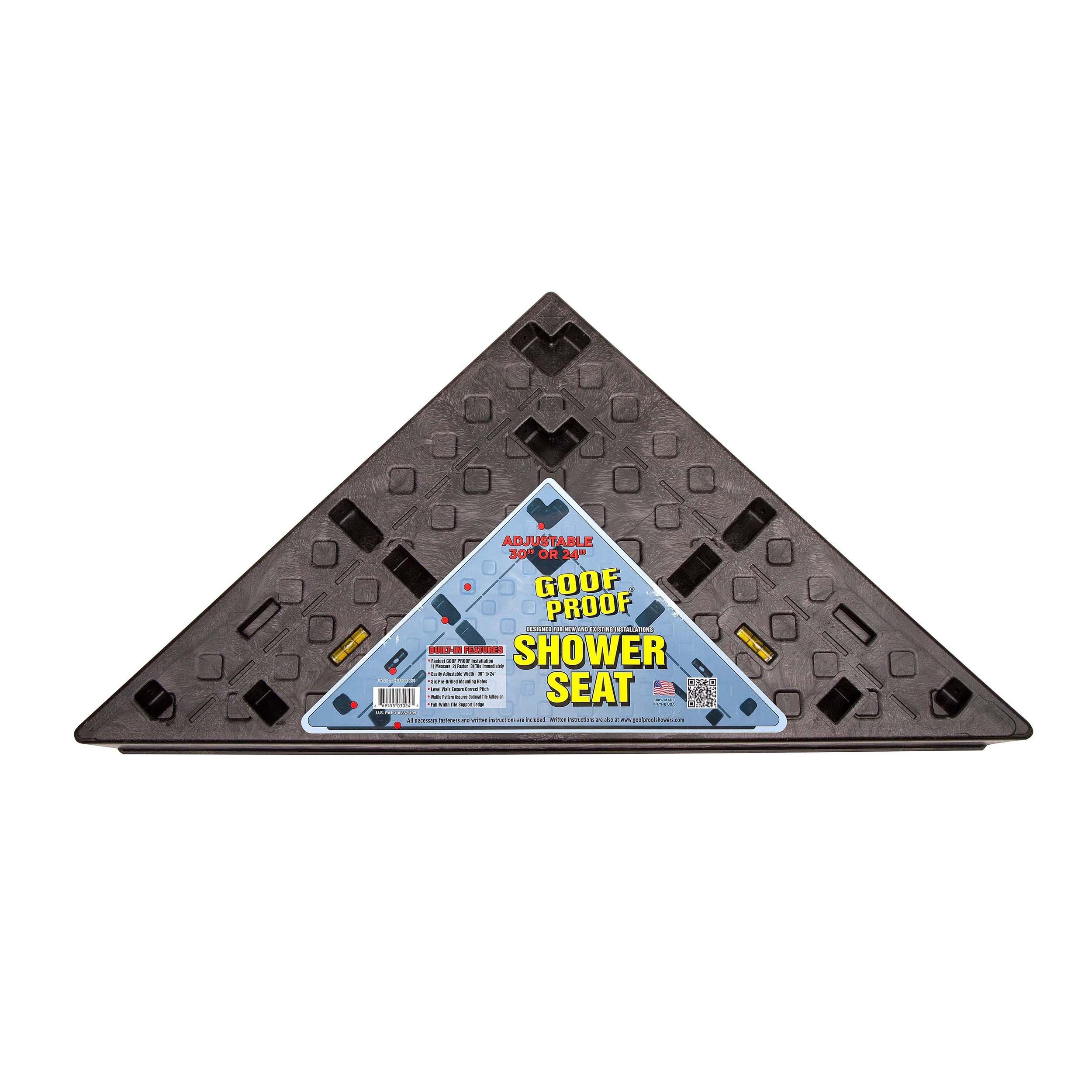 Goof Proof Corner Adjustable Shower Seat