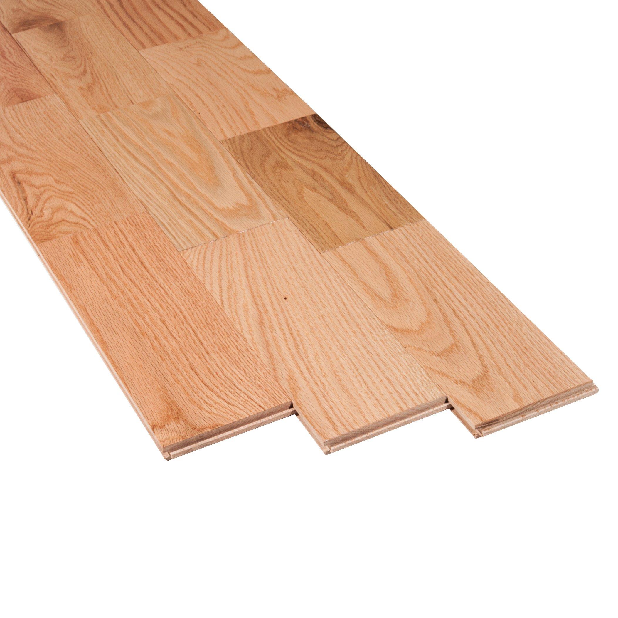 Natural Red Oak Smooth Solid Hardwood Floor and Decor