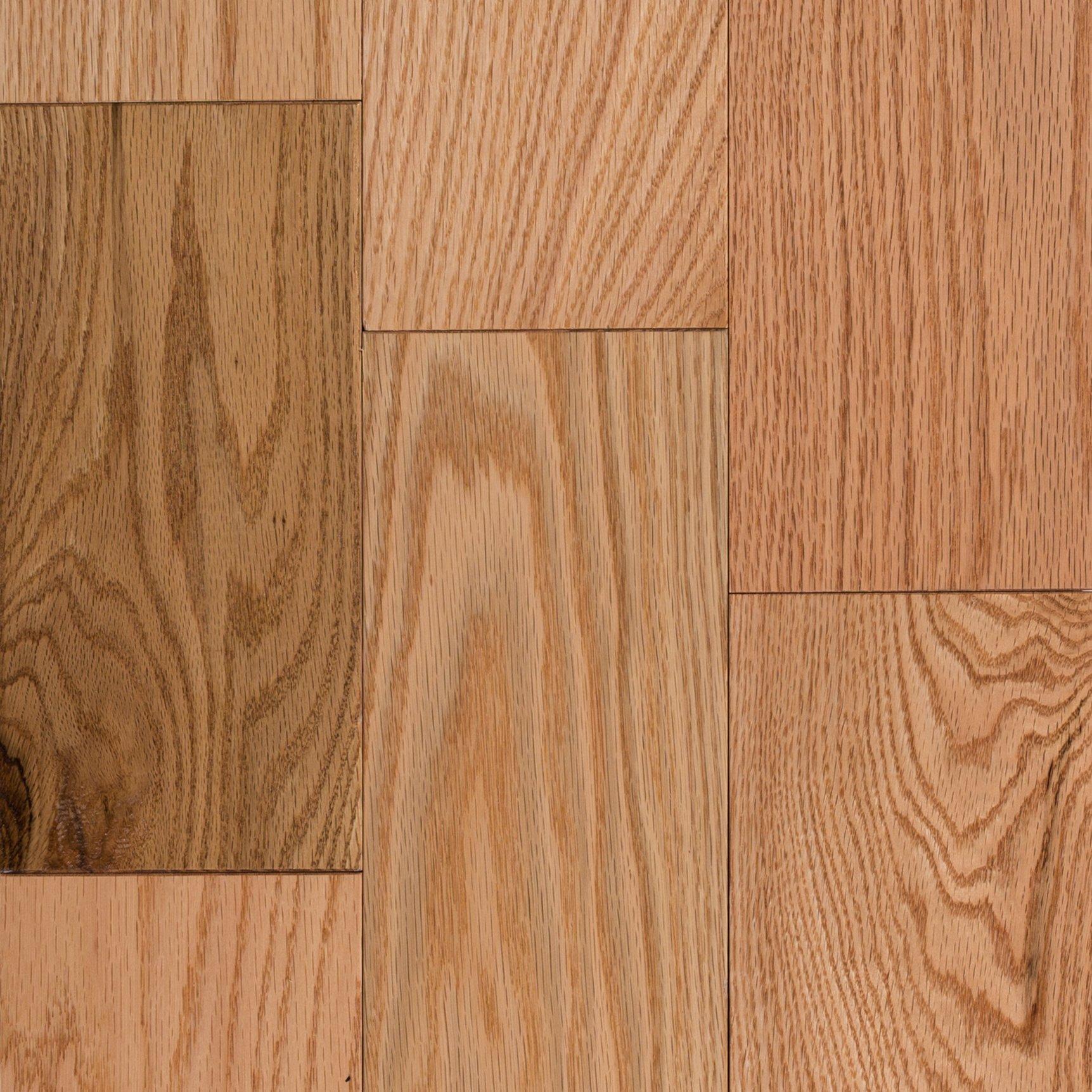 Natural Red Oak Smooth Solid Hardwood Floor and Decor