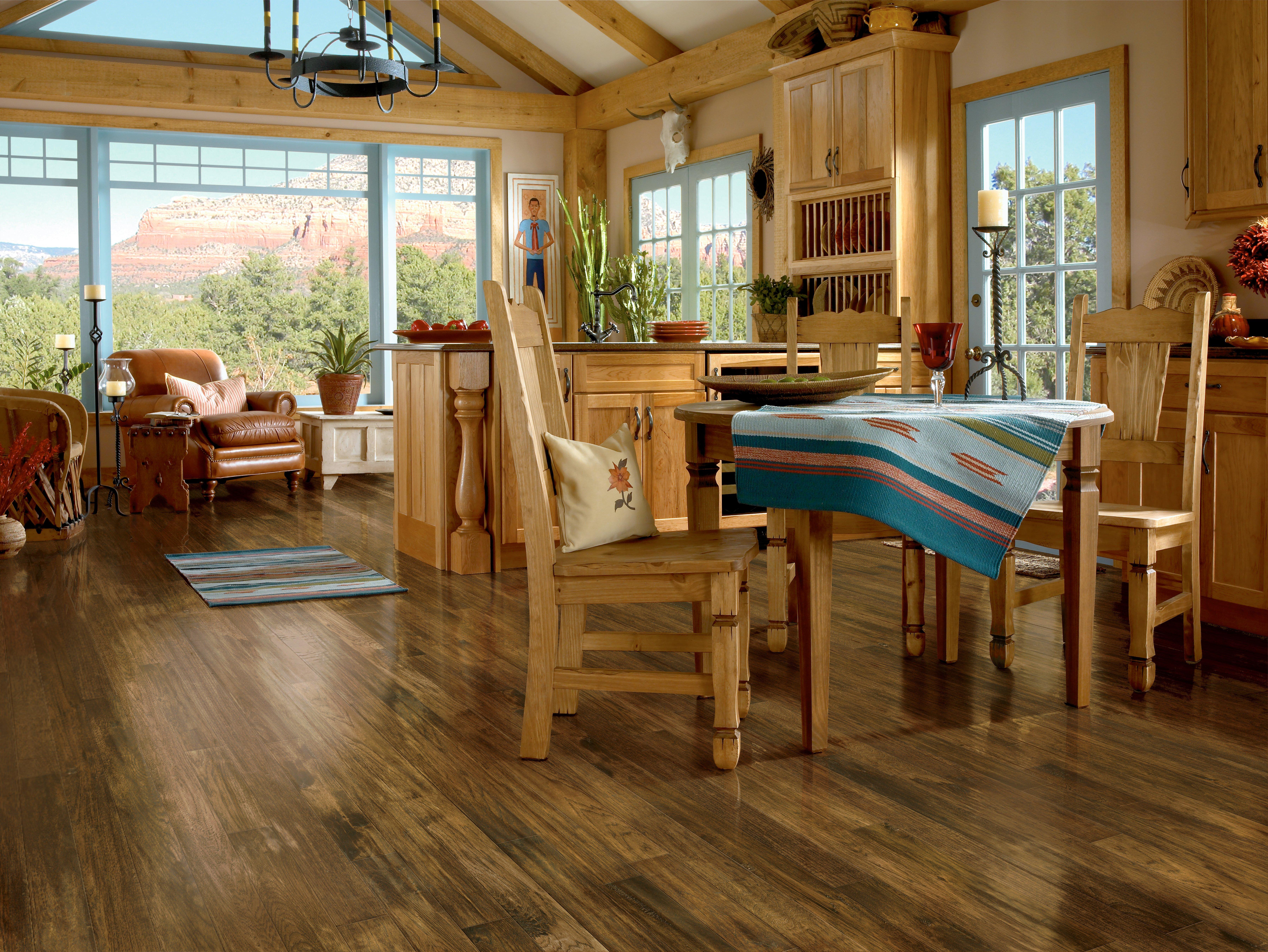 Cider Hickory Hand Scraped Solid Hardwood