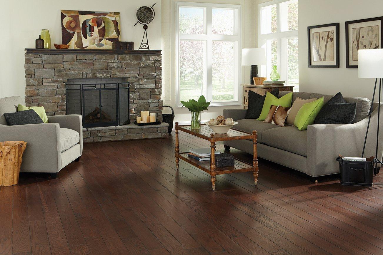Aurora Oak Wire Brushed Solid Hardwood