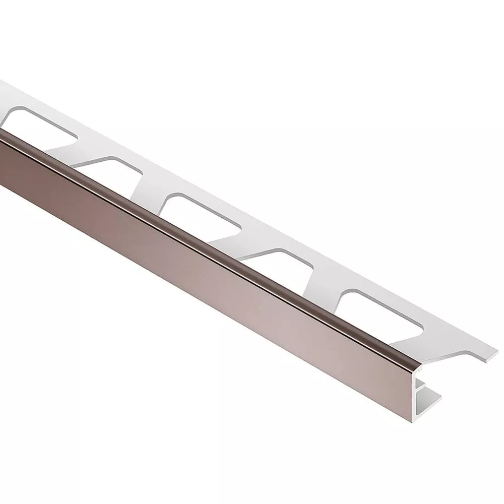 Schluter Jolly Edge Trim 1/2in. Aluminum Red Brown