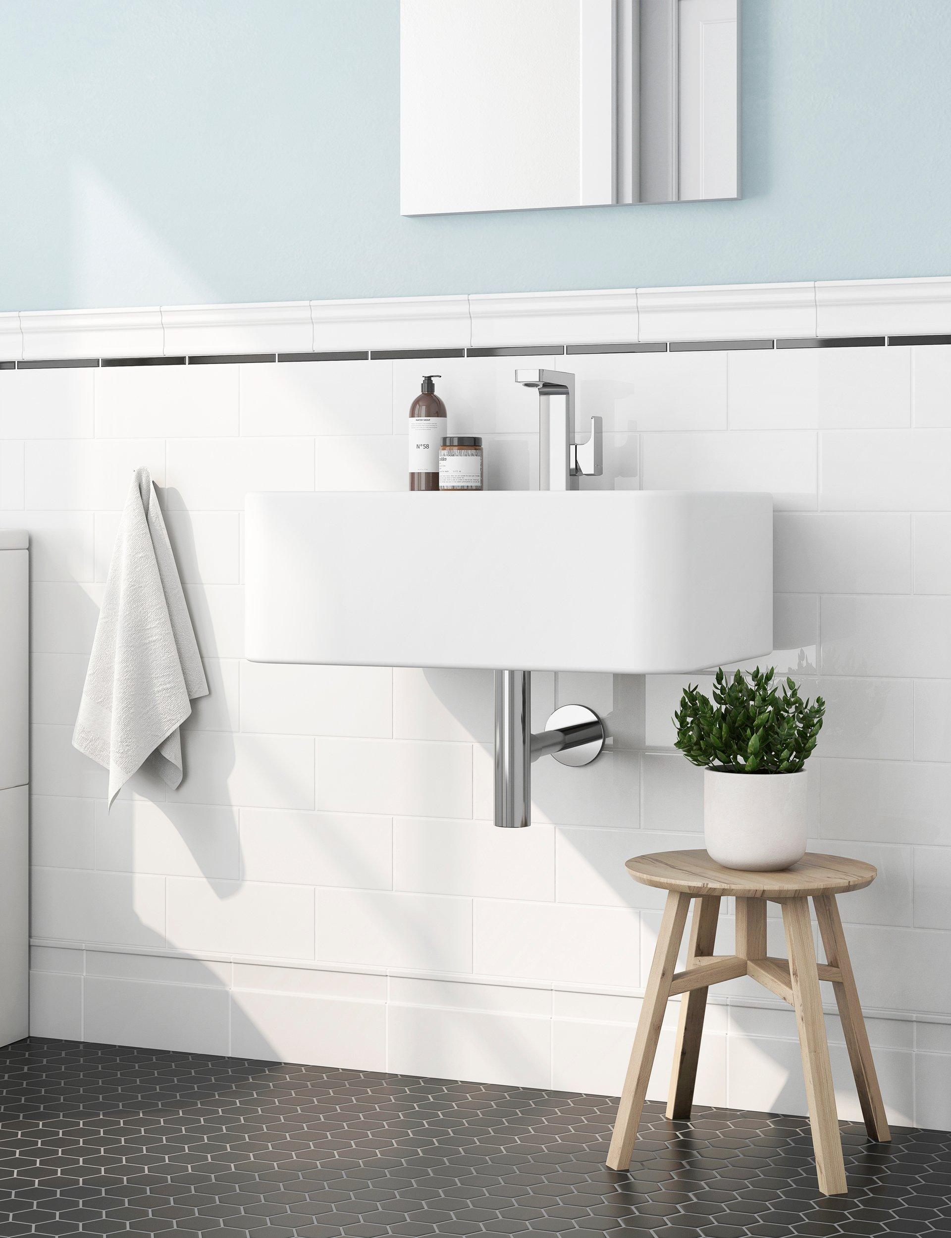 Bright White Ice Ceramic Wall Tile