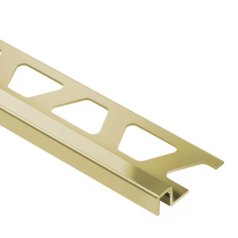 Schluter Deco 1/4in.-Wide Reveal 11/32in. Brass