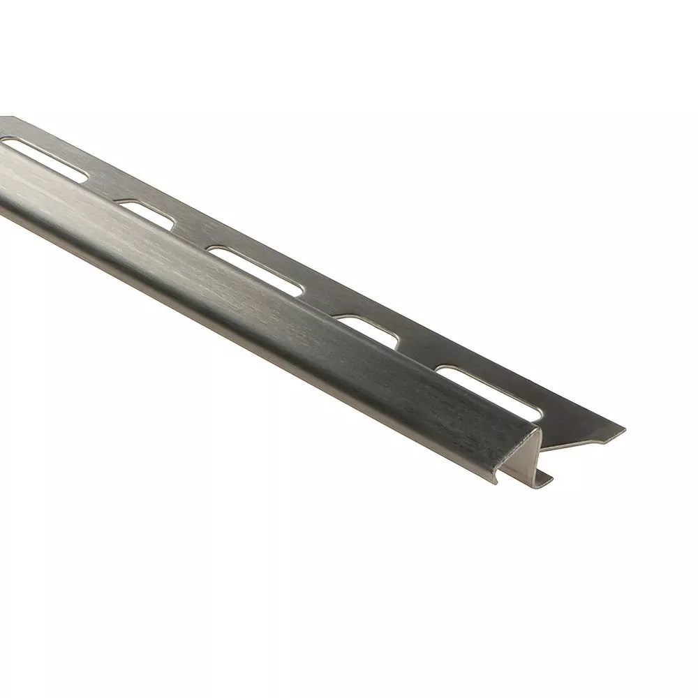 Schluter Deco-De 135 Degrees Edge Trim 5/16in. Brush Stainless Steel