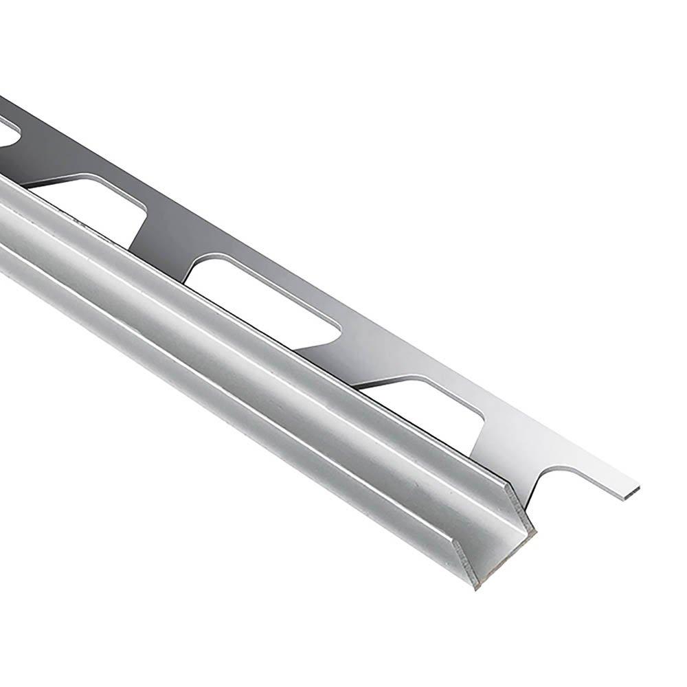 Schluter Deco-Sg Shadow Gap 1/2in. Aluminum Bright Chrome