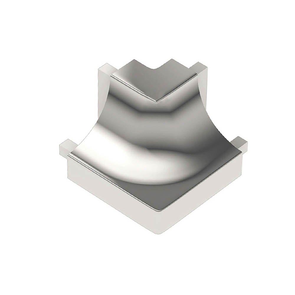Schluter Dilex-Ahk Out Corner Sq 90 Degrees Aluminum Polish Chrome