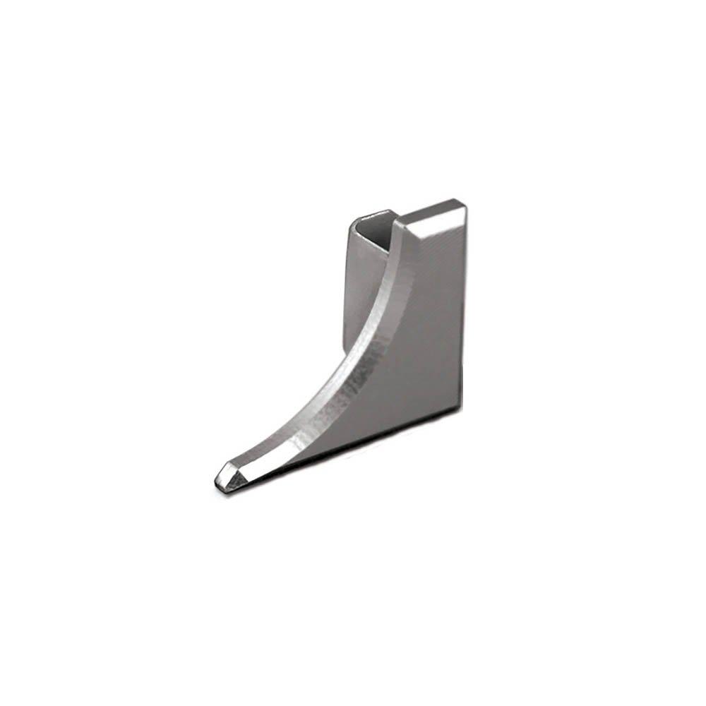 Schluter Dilex-Ahka End Cap Right Aluminum Satin Nickel
