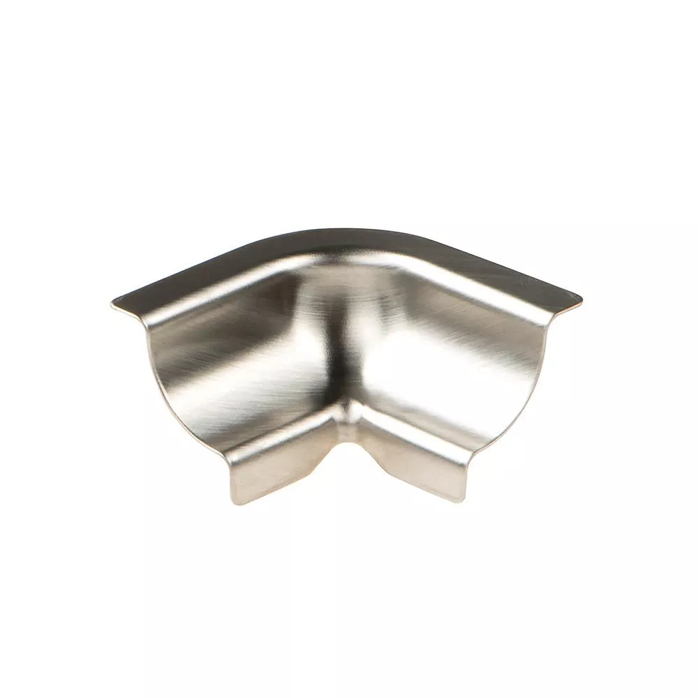 Schluter Dilex-Hku R10 In Corner 90 Degrees 3-Way Brush Stainless Steel