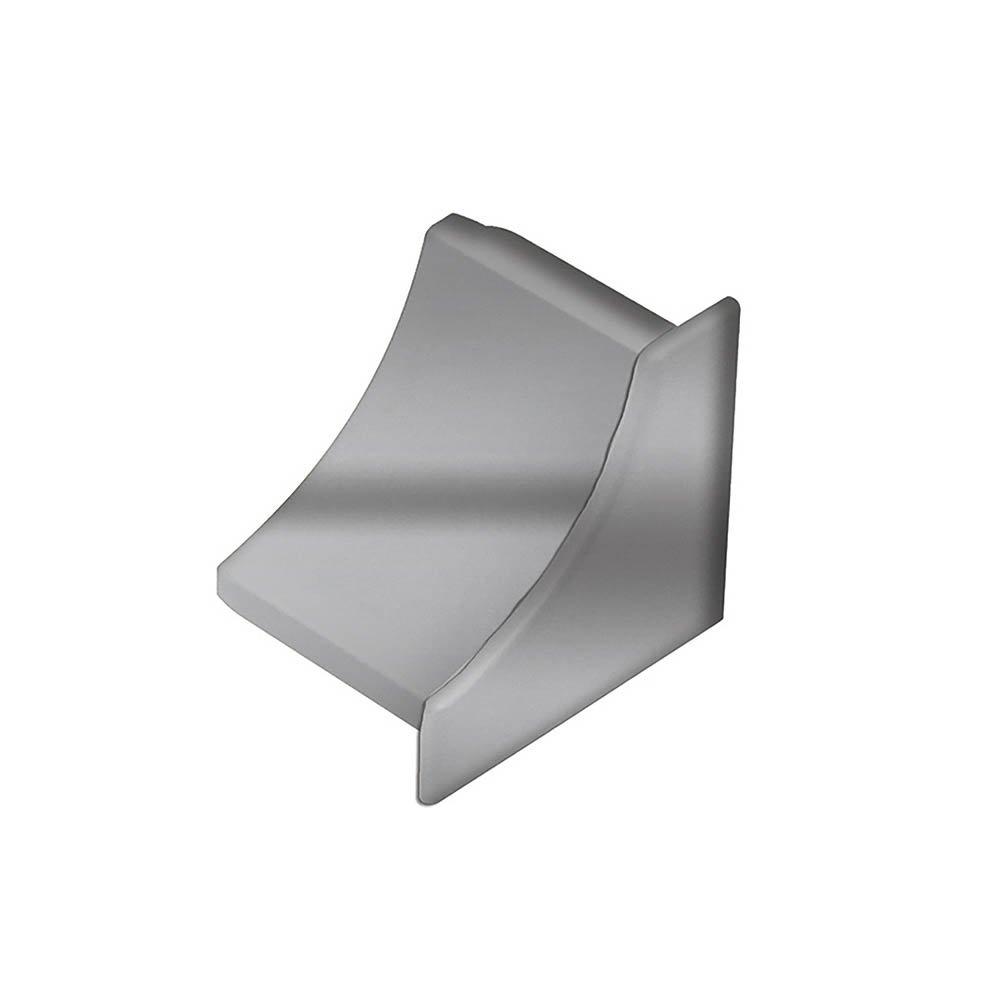 Schluter Dilex-Hku R10 End Cap Brush Stainless Steel