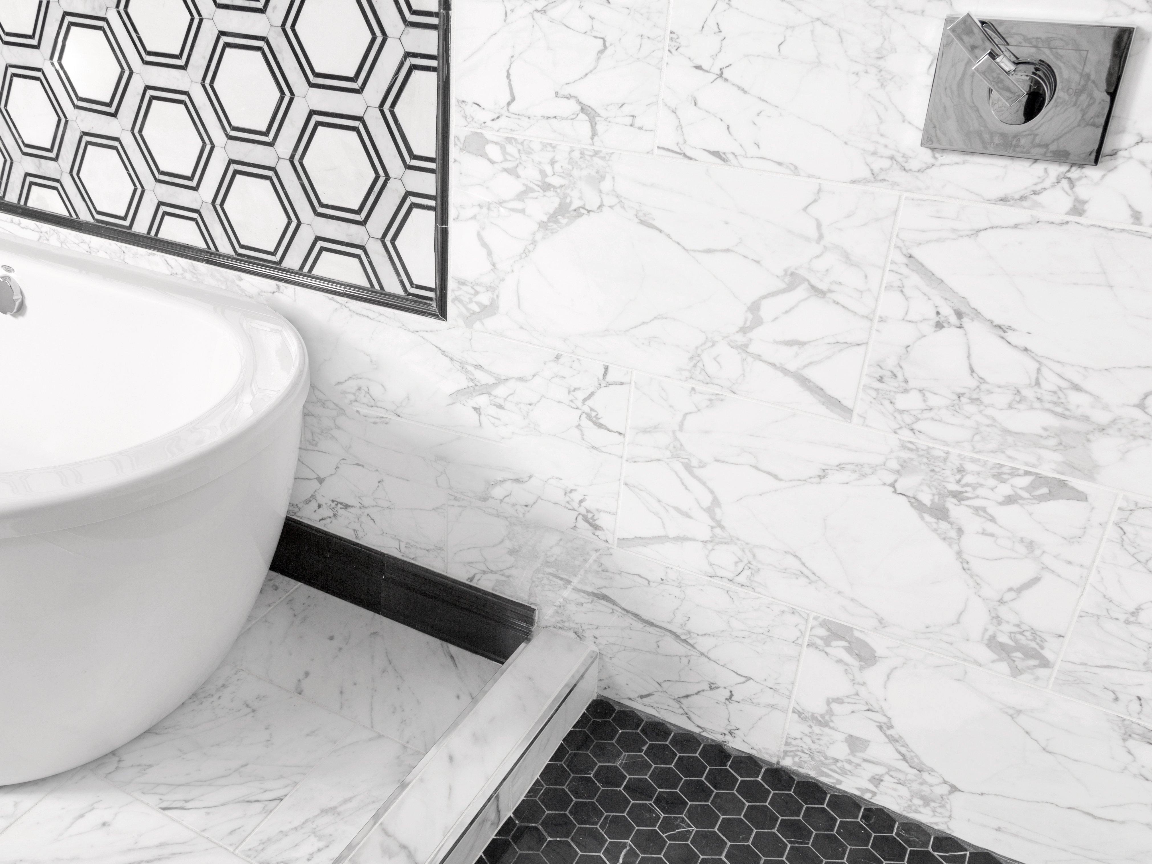 Statuario Classic Polished Marble Tile