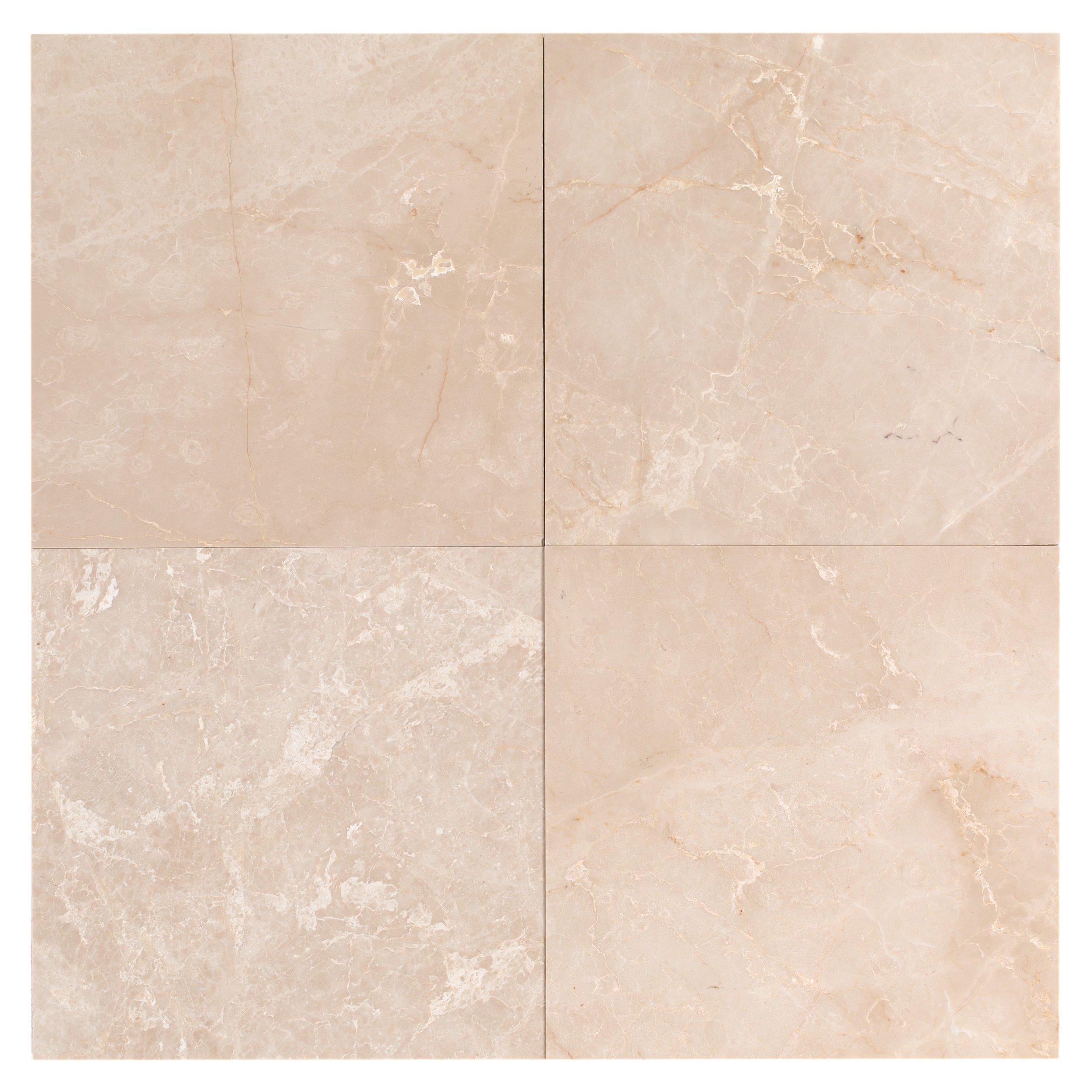 Botticino Semiclassico Polished Marble Tile | Floor and Decor