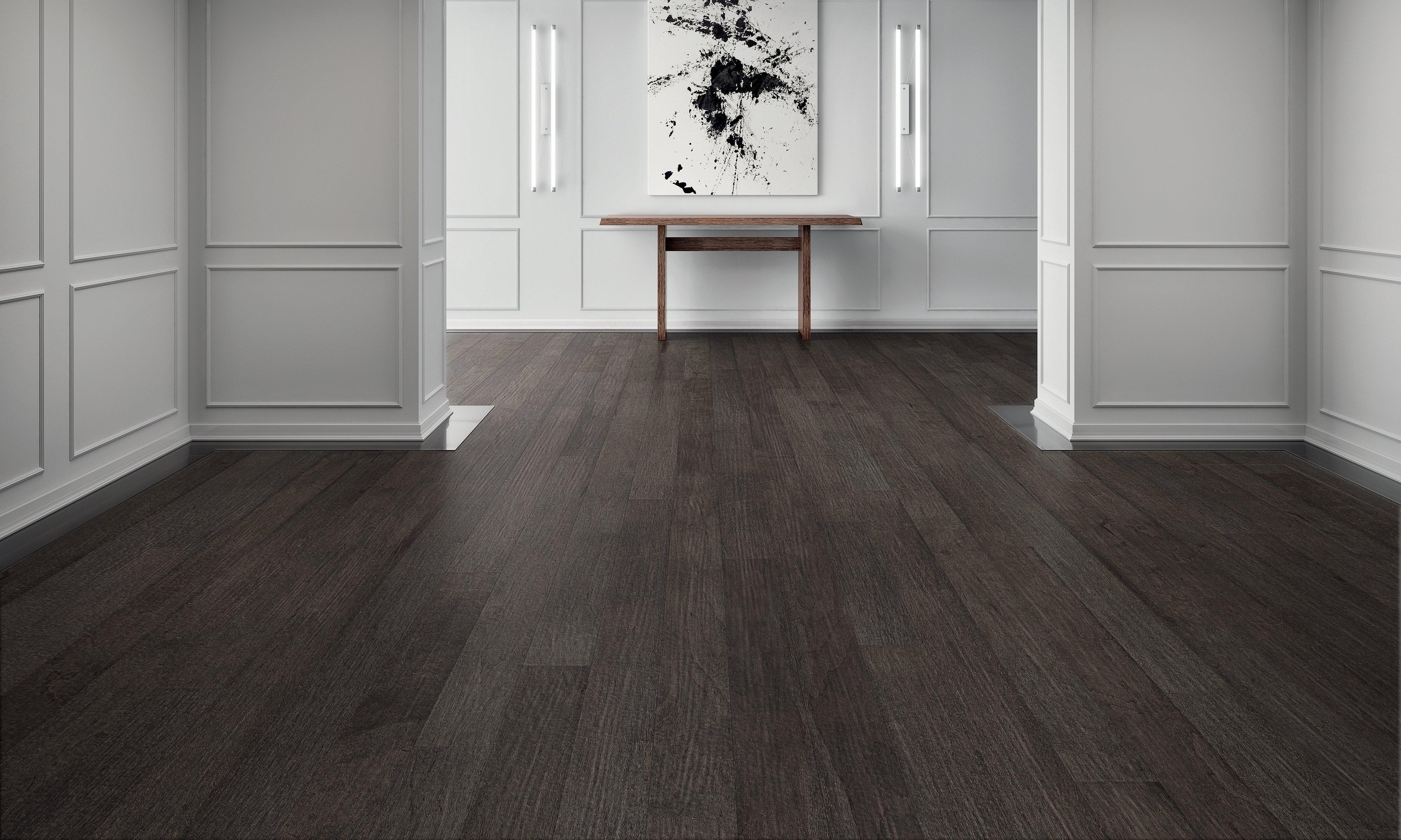 Gray Curitiba Hickory Hand Scraped Engineered Hardwood