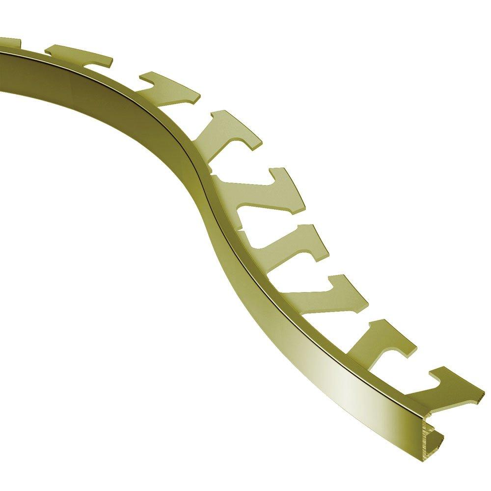 Schluter Schiene-Radius Edge Trim 7/16in. Brass
