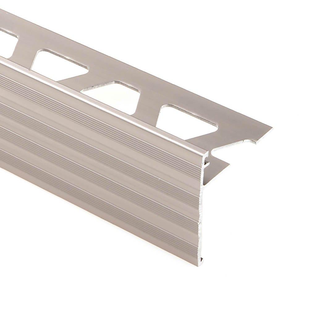 Schluter Schiene-Step-30 Profile 1/2in. Aluminum Satin Nickel