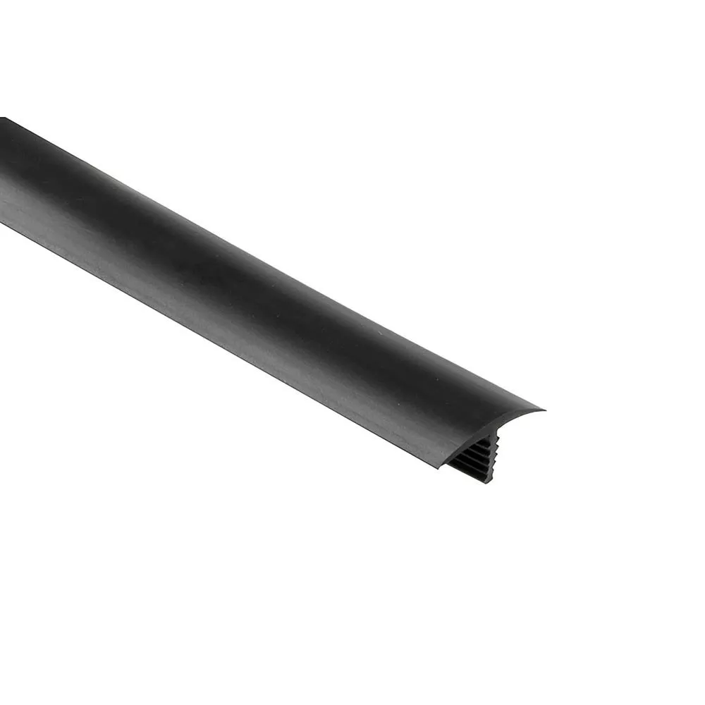 Schluter Showerprofile-WSC Black Semi-Circilar Lip 8ft. 2-1/2in.