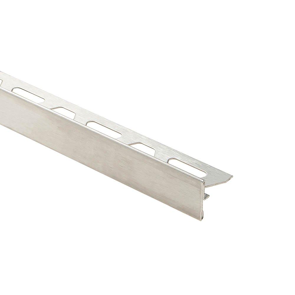 Schluter Schiene-Step-11 Profile 1/4in. Brush Stainless Steel